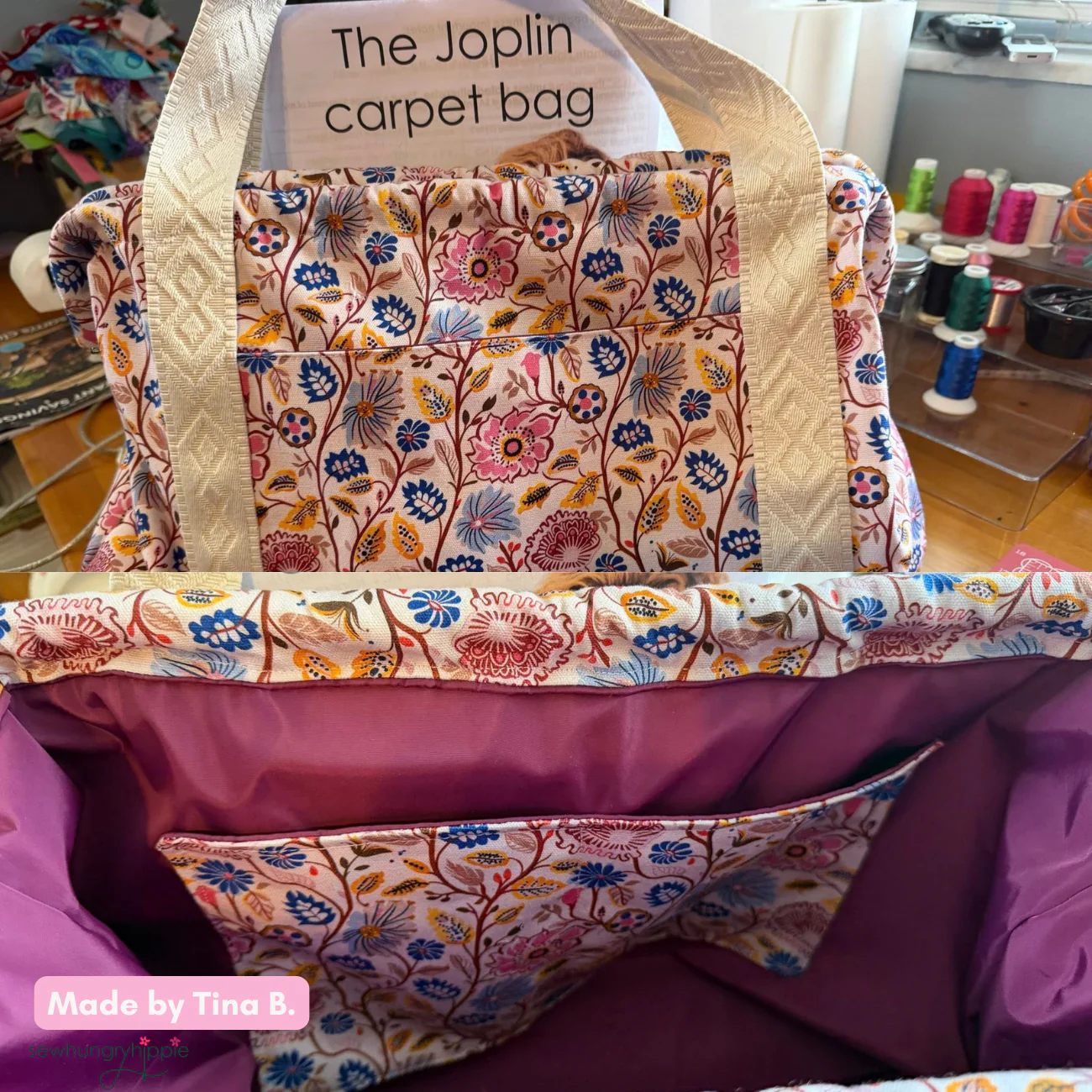 Joplin Carpet Bag Printed Sewing Pattern - Image 4