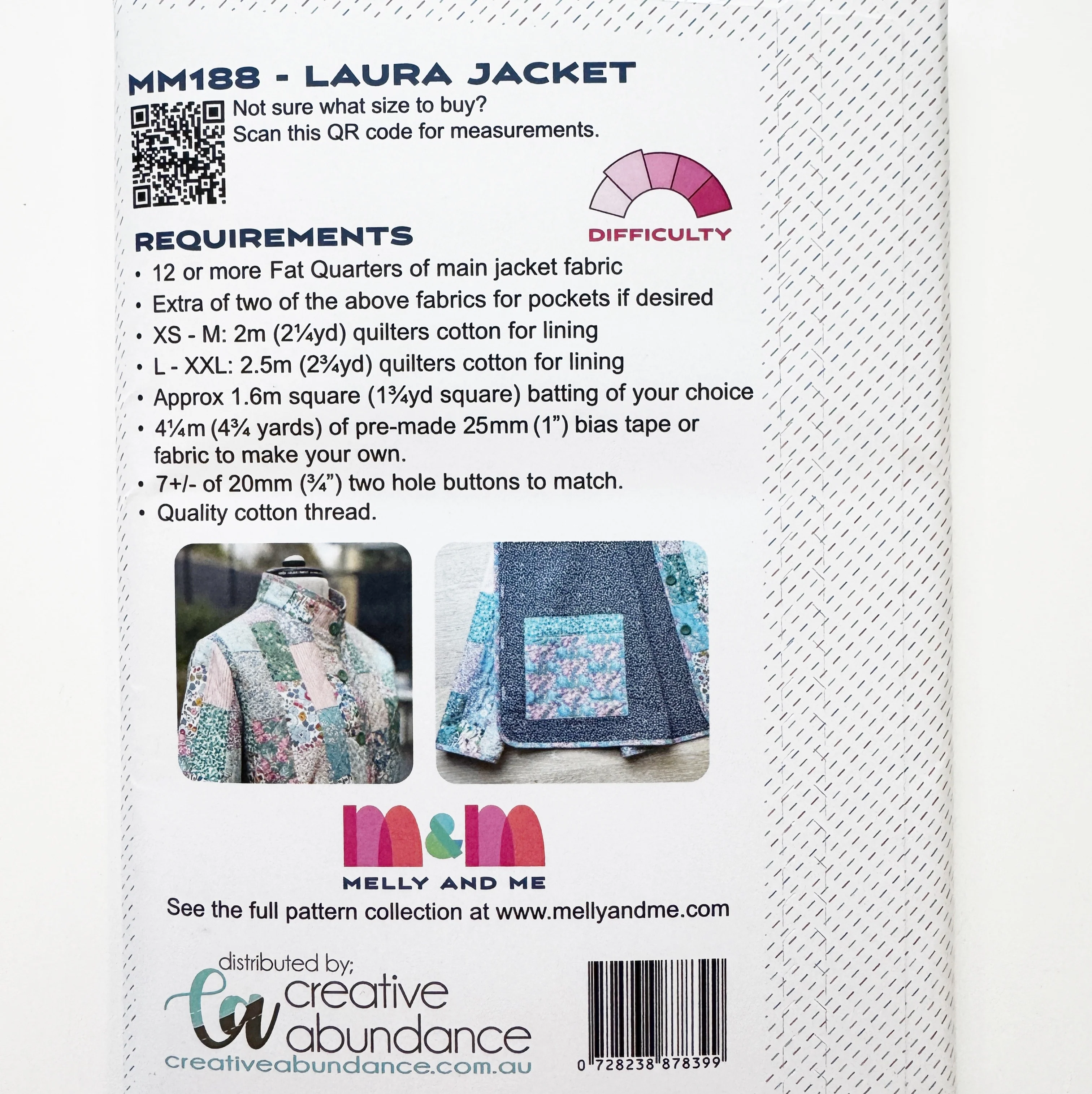 Laura Jacket Quilt Coat printed sewing pattern - Image 2