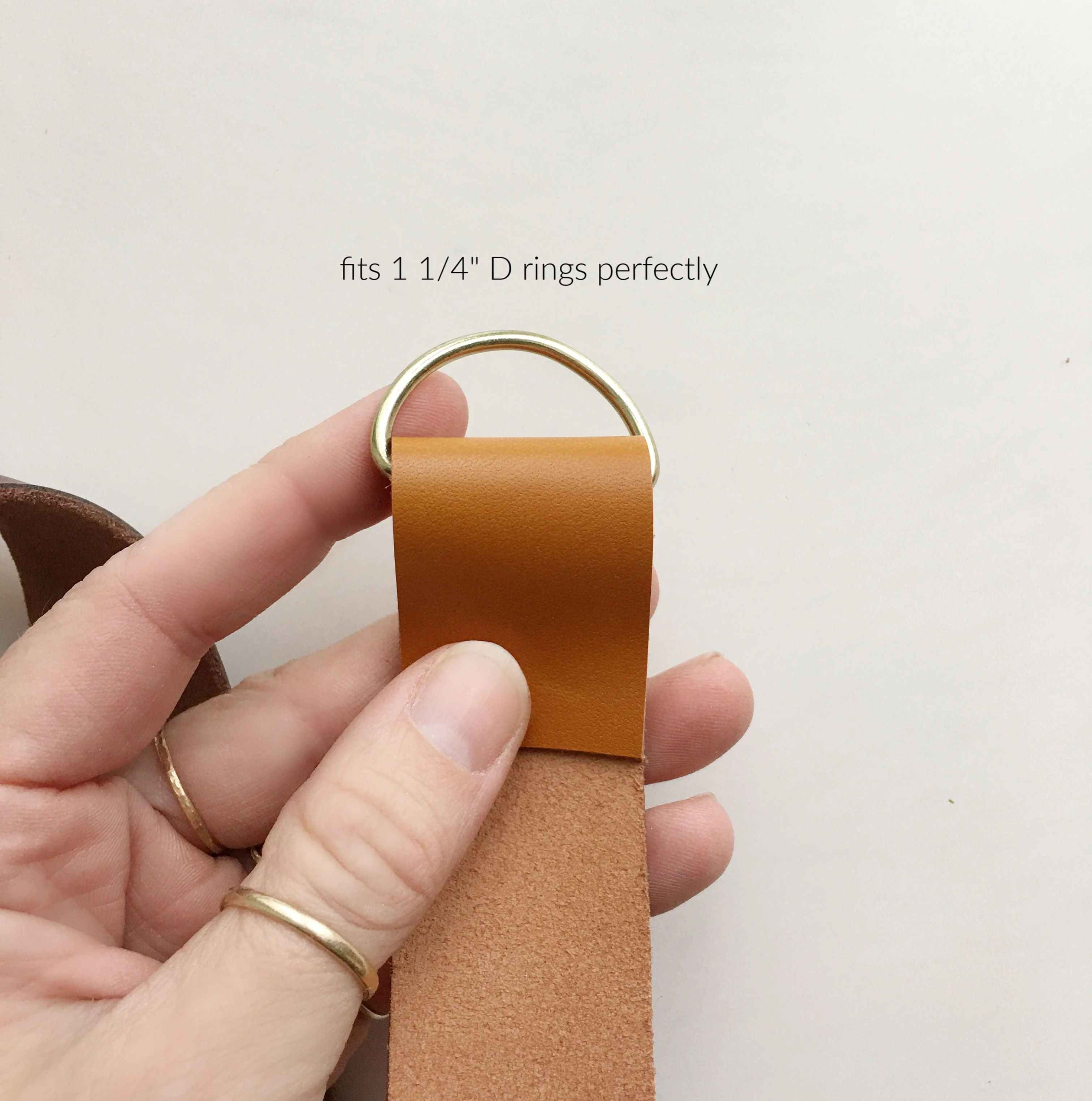 Leather Bag Straps 1.25" x 45" | Sewable Genuine Leather | SewHungryHippie - Image 7
