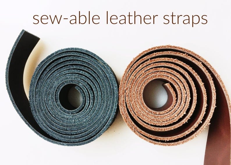 Leather Bag Straps 1.25" x 45" | Sewable Genuine Leather | SewHungryHippie - Image 9