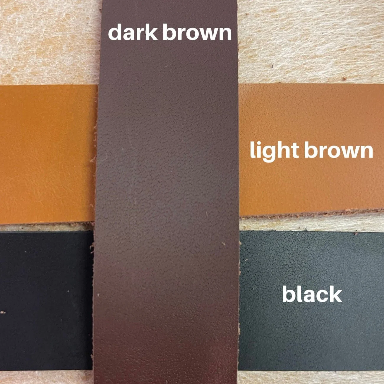 Black Leather Bag Strap 1" x 45" | Sewable Genuine Leather | SewHungryHippie - Image 2