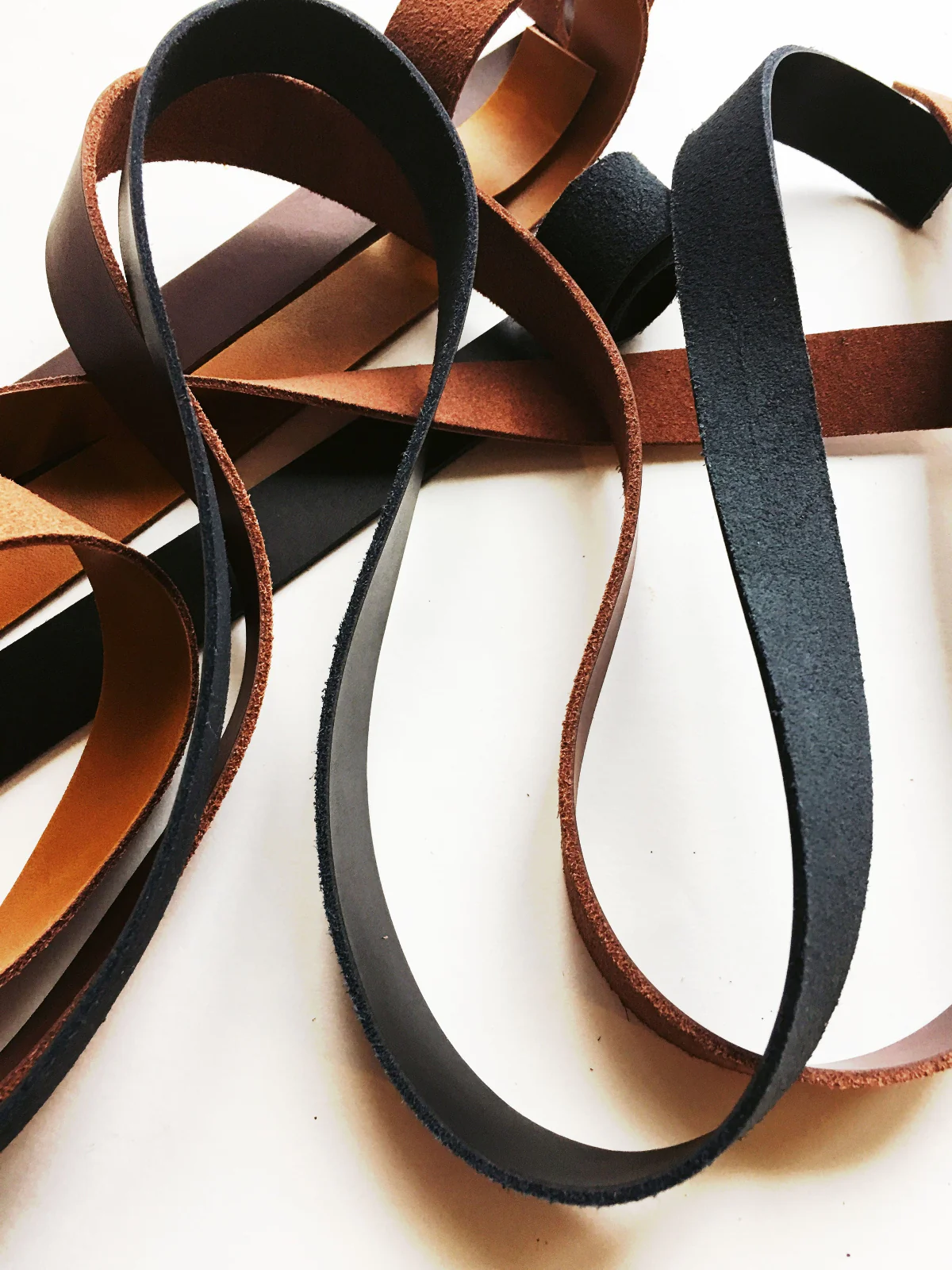Black Leather Bag Strap 1" x 45" | Sewable Genuine Leather | SewHungryHippie - Image 9