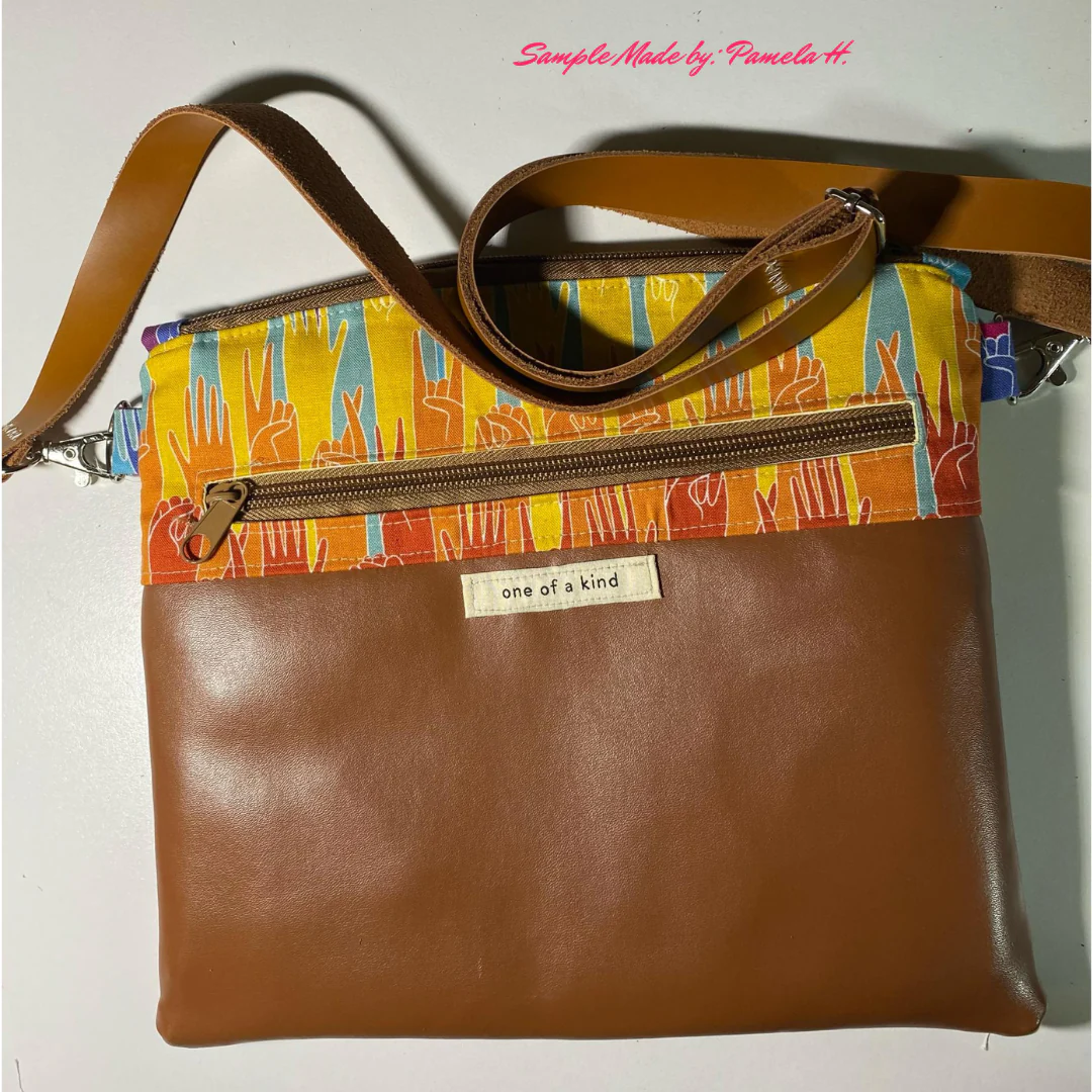 Light Brown Leather Bag Strap 1" x 45" | Sewable Genuine Leather | SewHungryHippie - Image 6