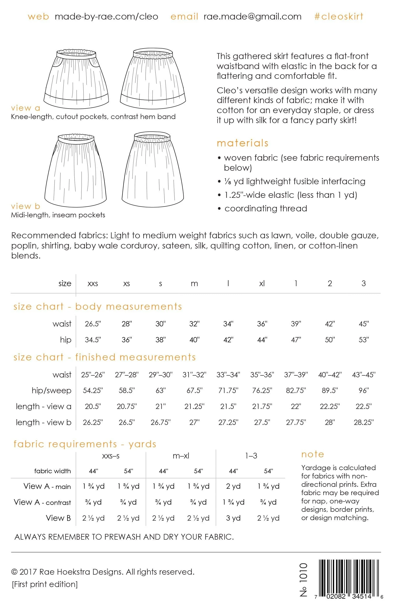 Cleo Skirt pattern Made by Rae - Image 3