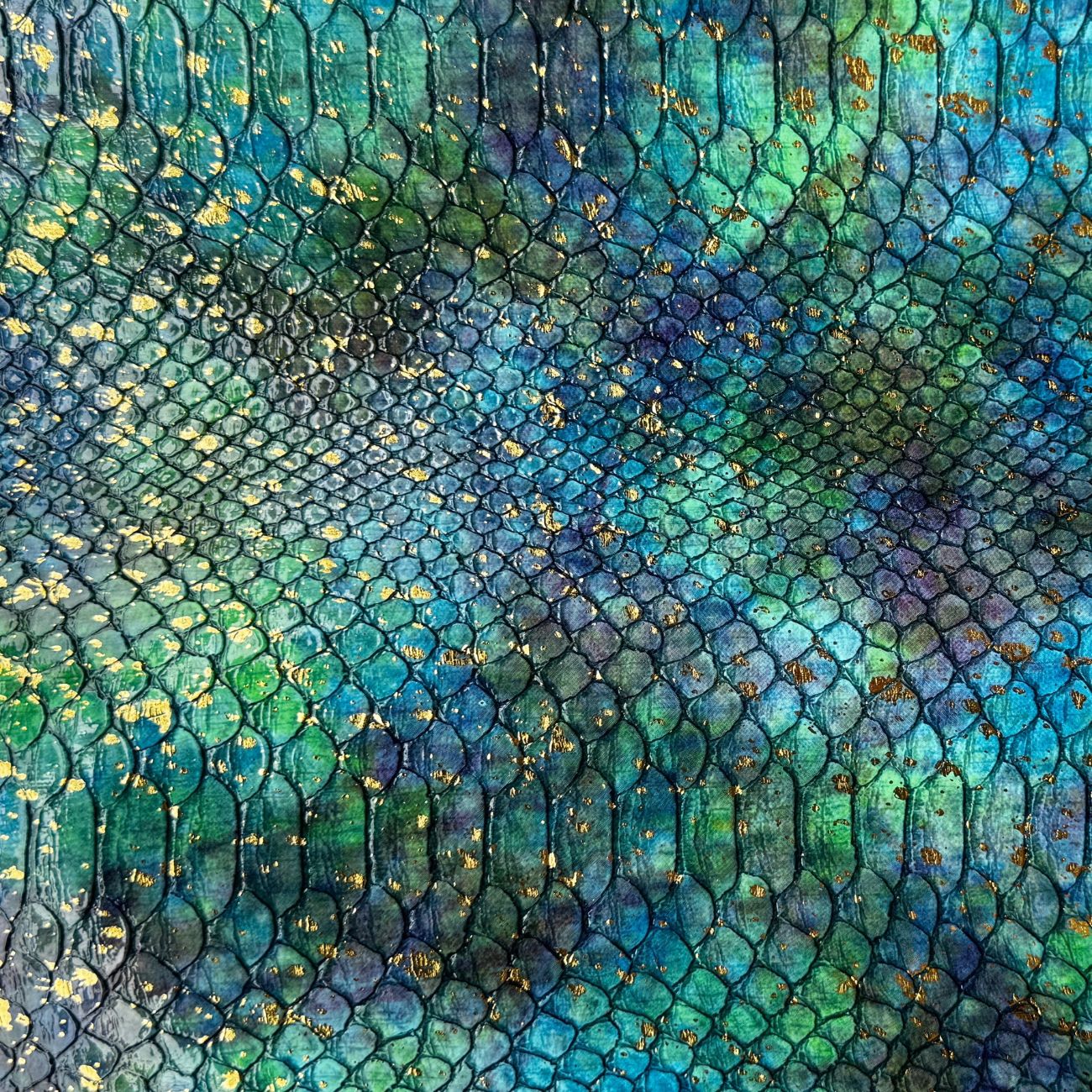 Majestic Ocean Vinyl – Faux Leather Fabric