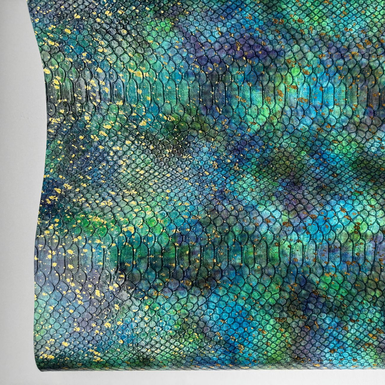 Majestic Ocean Vinyl – Faux Leather Fabric - Image 2