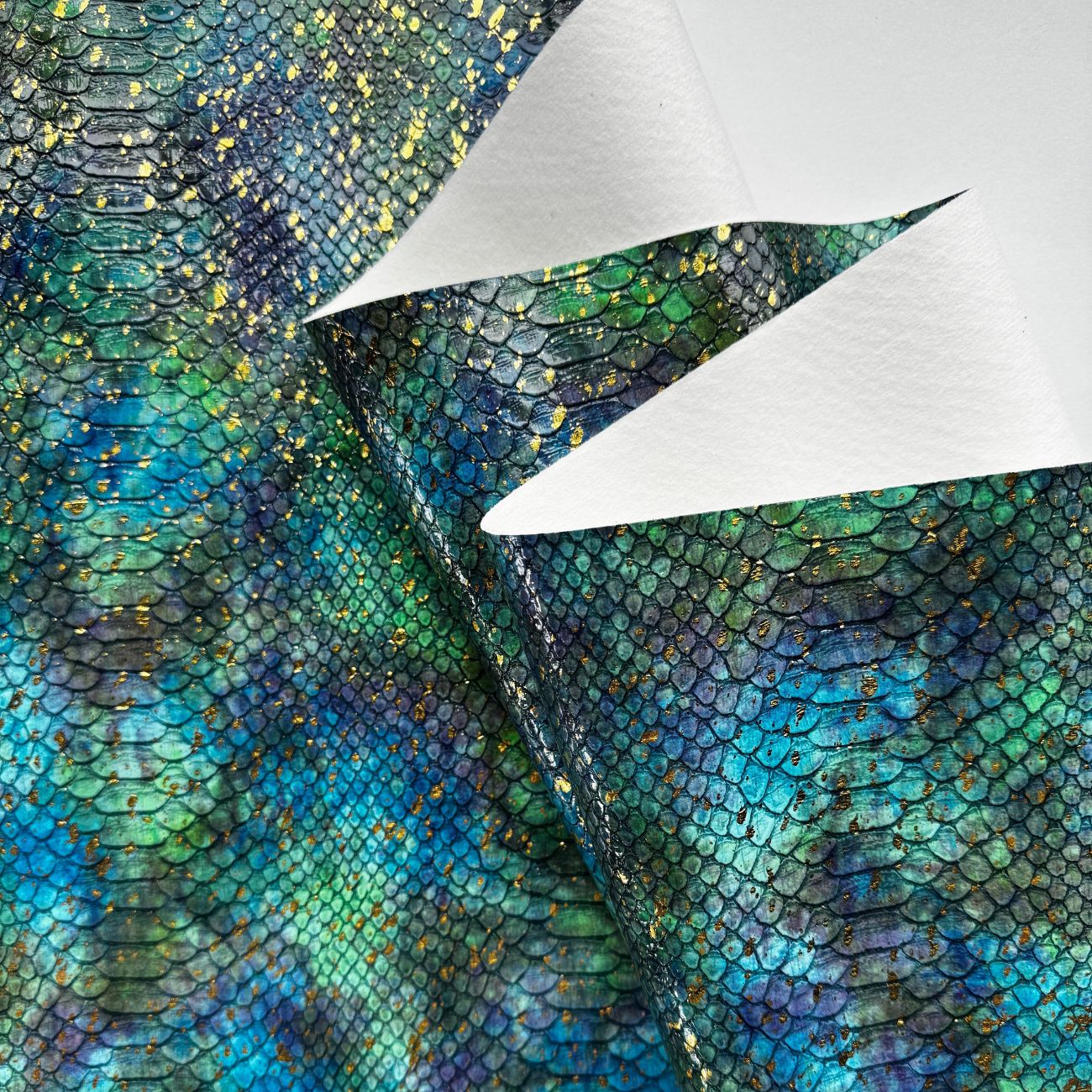 Majestic Ocean Vinyl – Faux Leather Fabric - Image 3