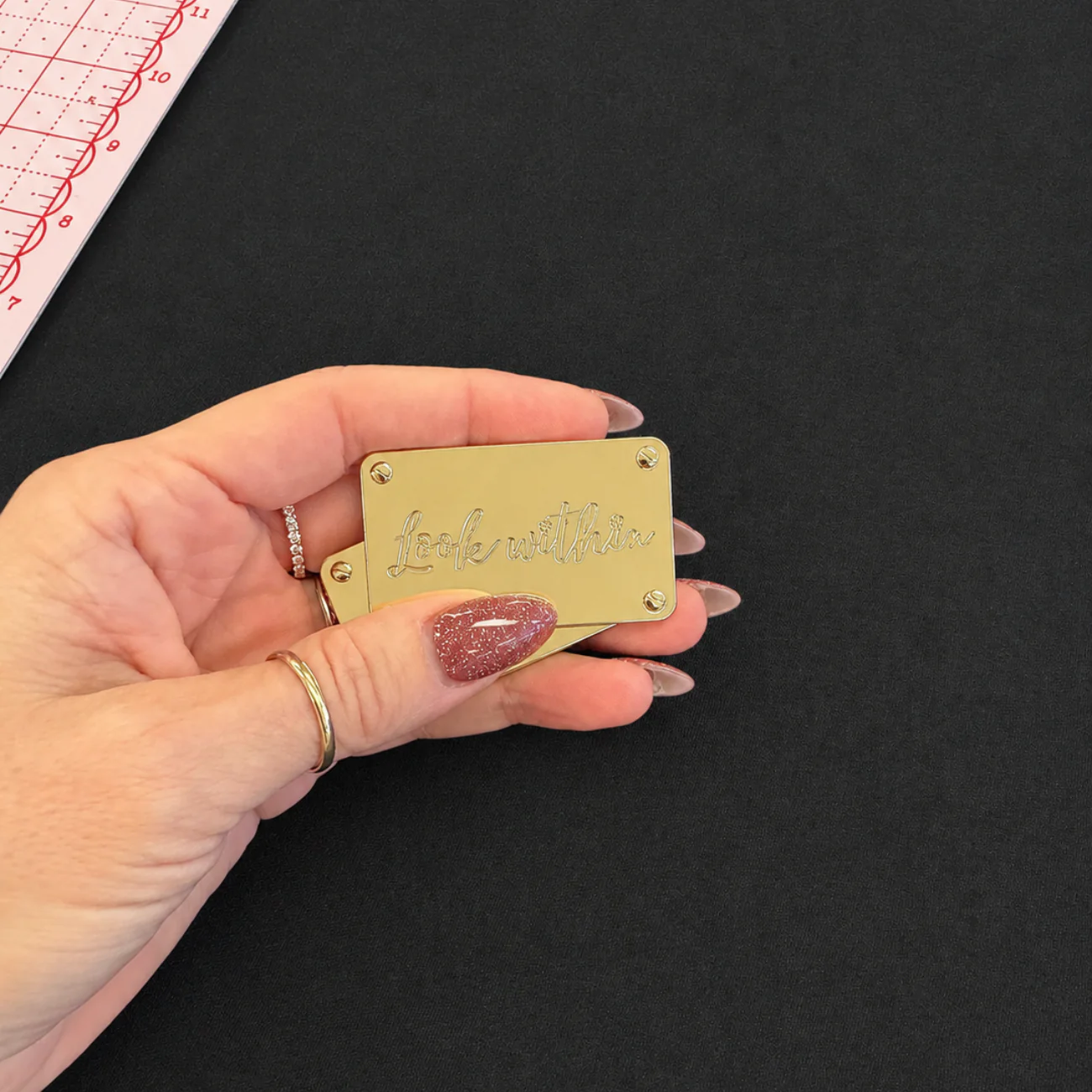 Metal Bag Labels - Look Within - Image 2