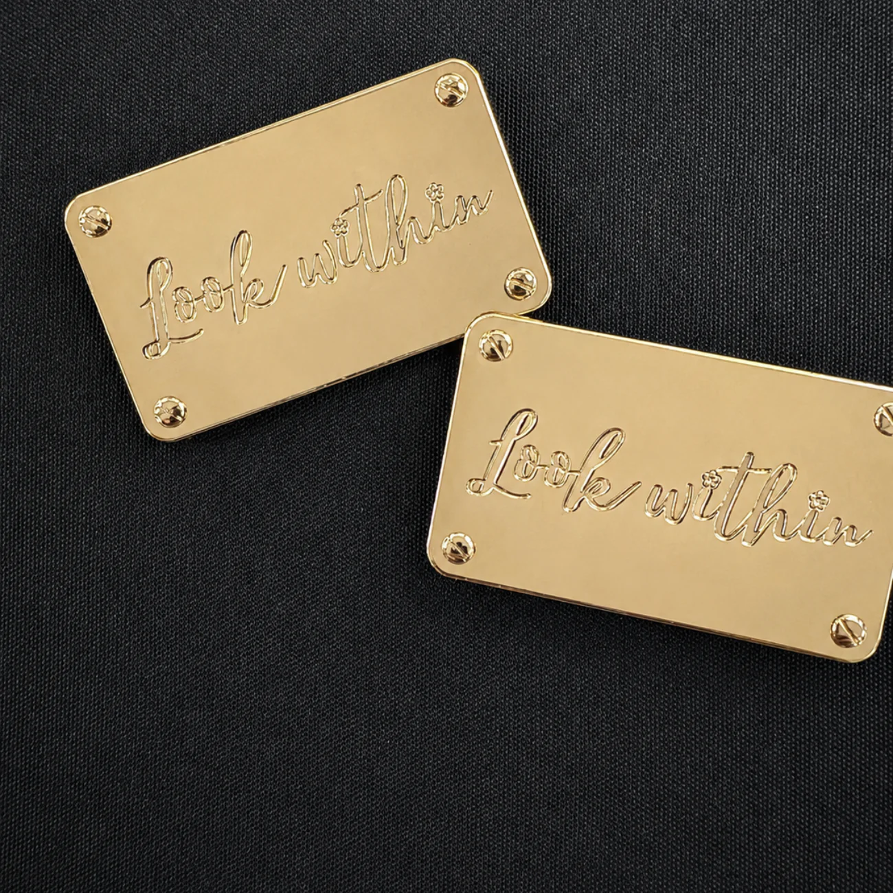 Metal Bag Labels - Look Within - Image 3