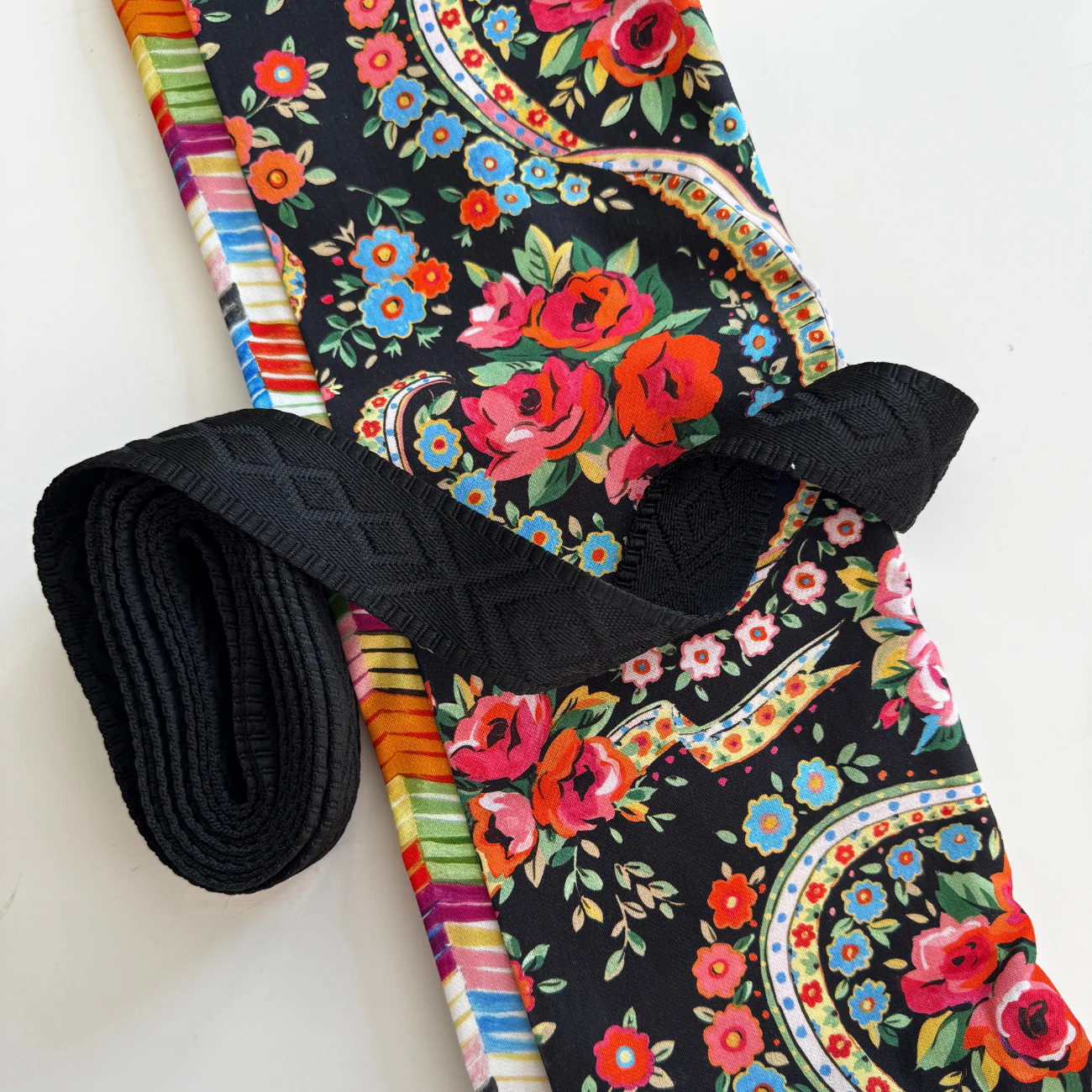 Midnight Garden Party - 2 Yds Fabric + 3 Yds Webbing Bundle - Image 2