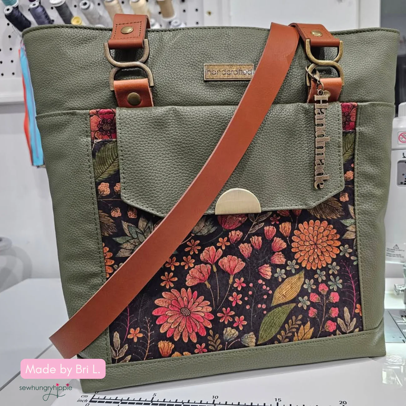 Moonglow New Olive Faux Leather - Image 5