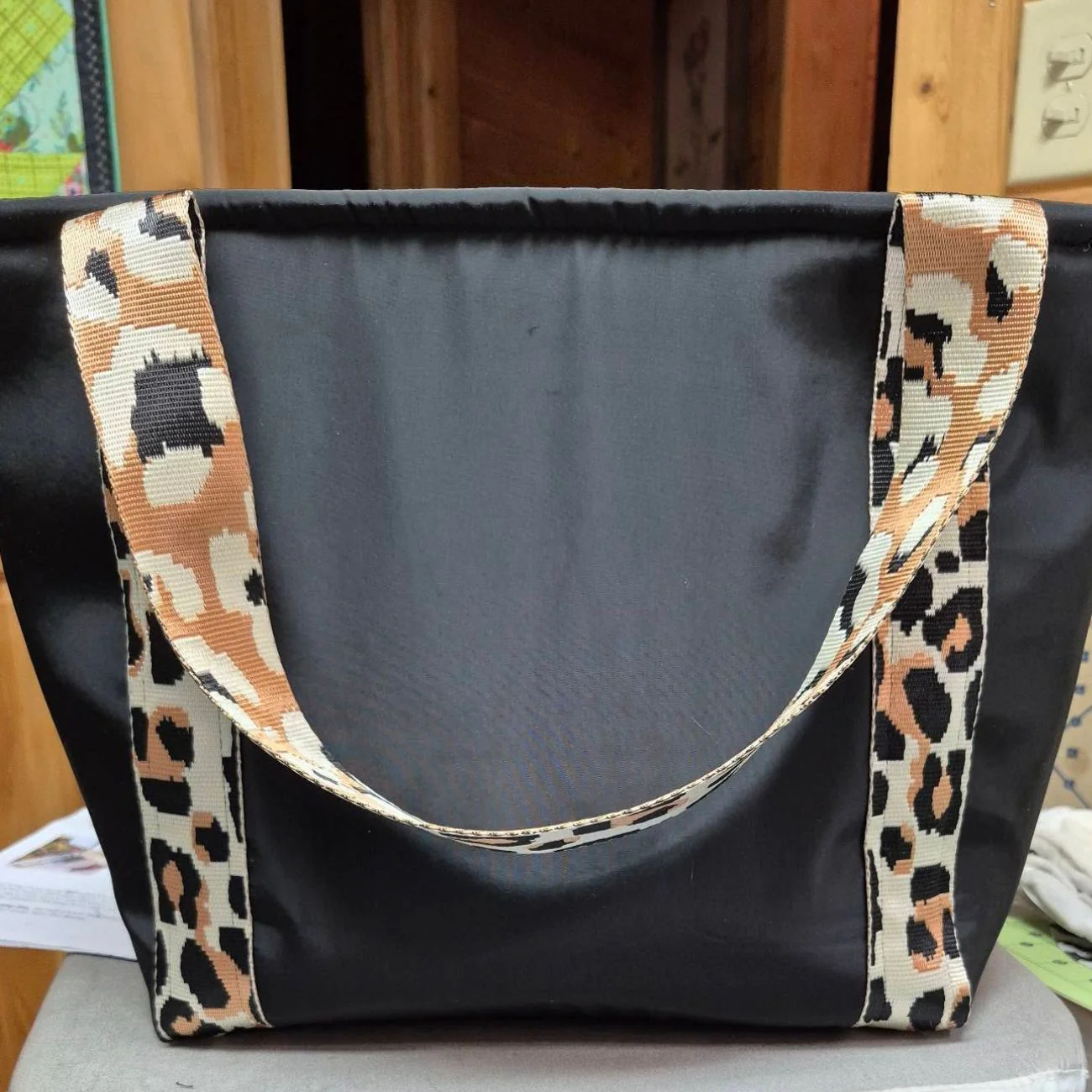 Natural Leopard Woven Webbing 1.5" Width - Premium Slick Finish Per Yard - Image 3