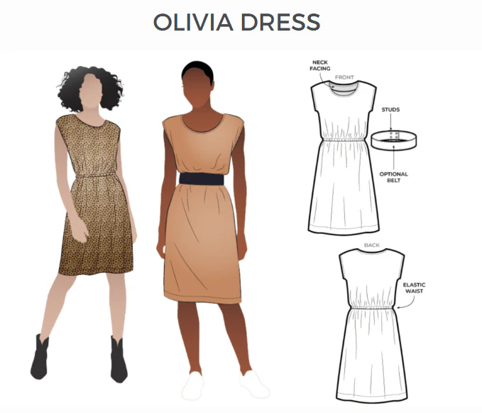 Style Arc Olivia Dress sewing pattern