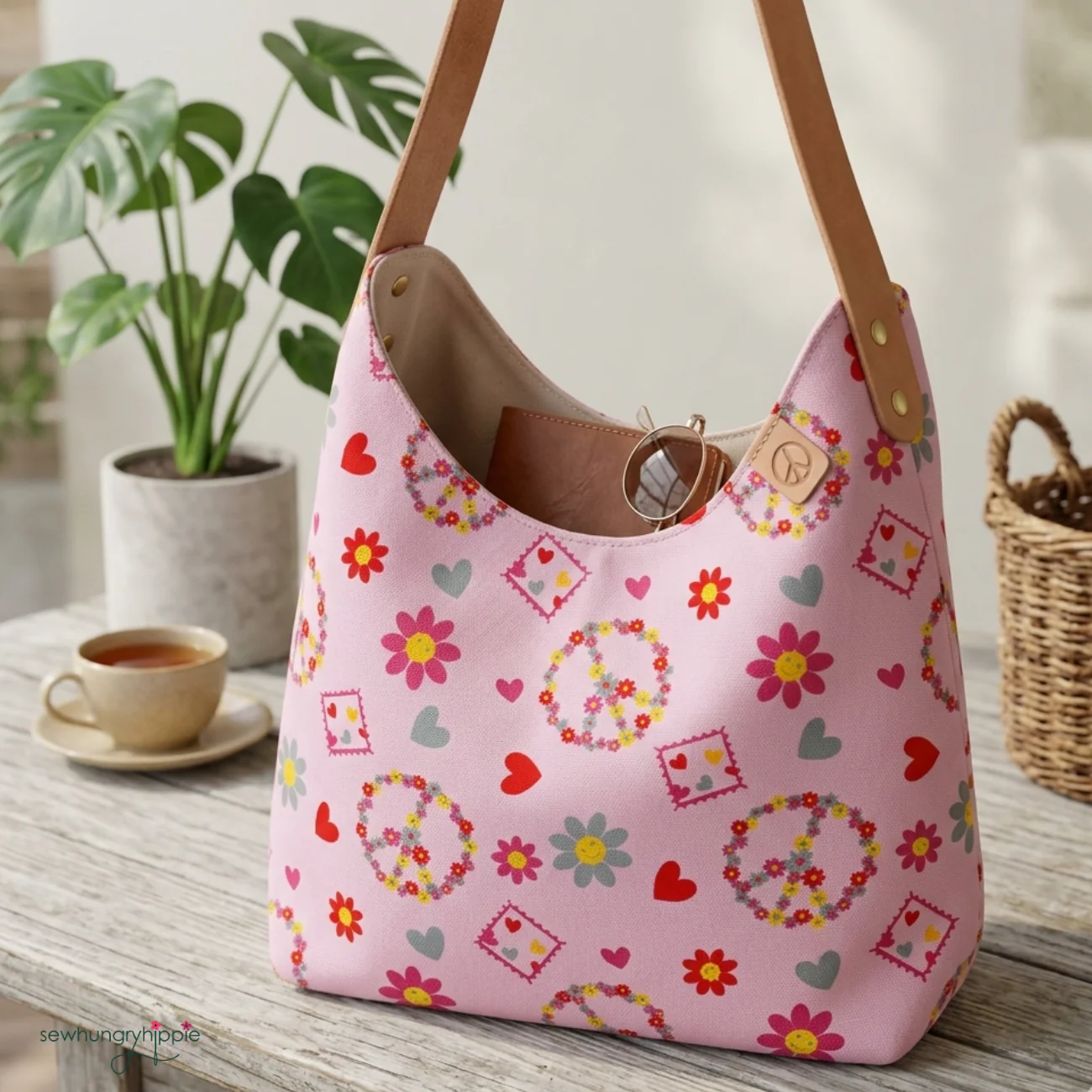 Canvas Fabric Peace 36" x 58" – Bag Lining & Craft Fabric - Image 4