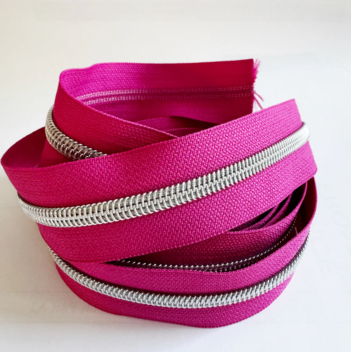 Peony Pink Zipper Tape 3 yards