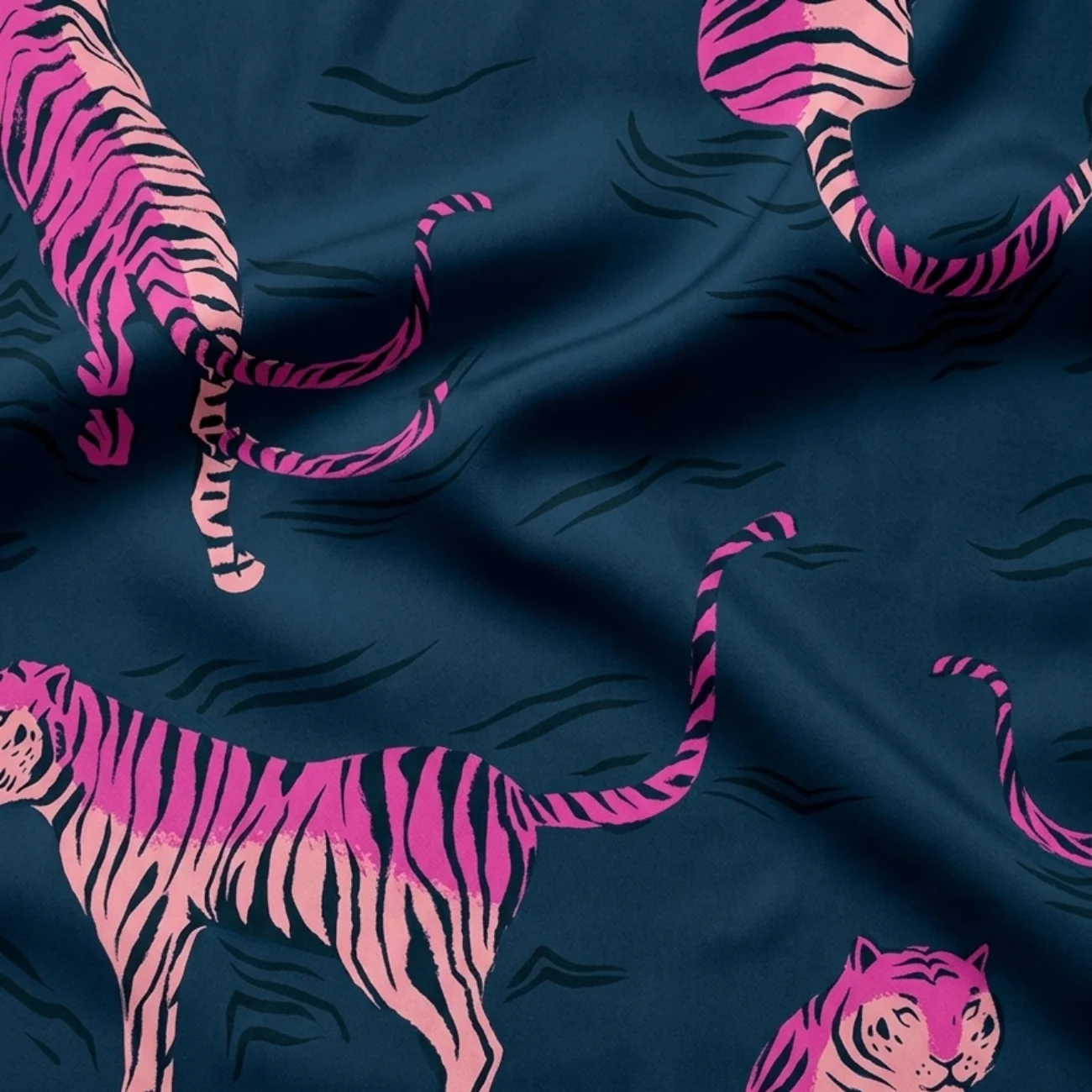 Ruby Star Society Poolside Too Rayon Fabric – Tigress Dark Teal | Fabric by the Yard - Image 4