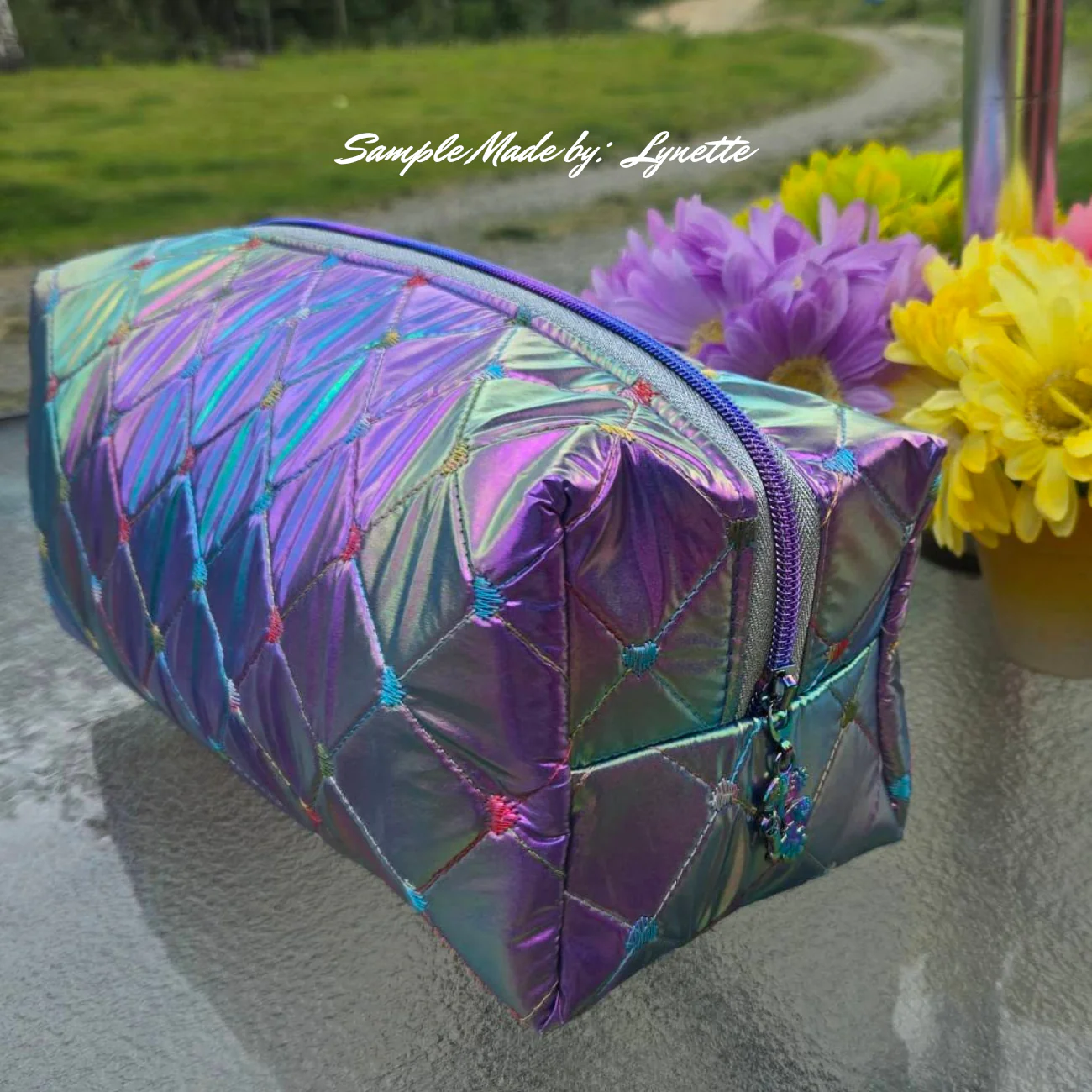 Quilted Deep Space Puffy Vinyl - Image 3