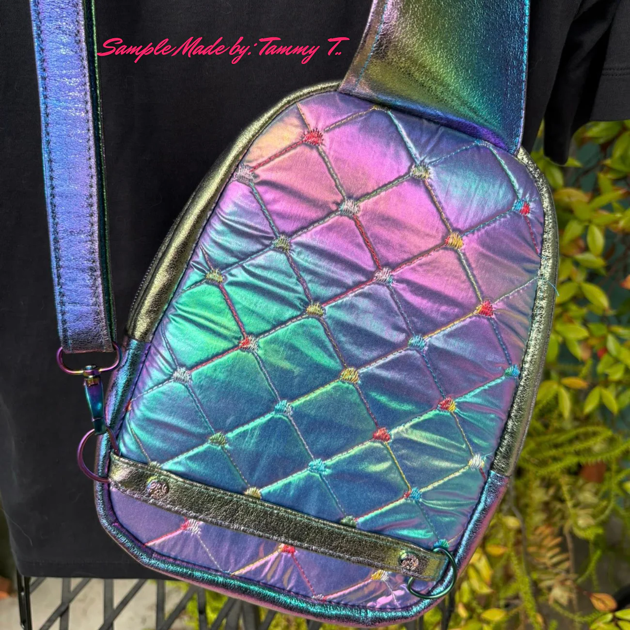 Quilted Deep Space Puffy Vinyl - Image 5