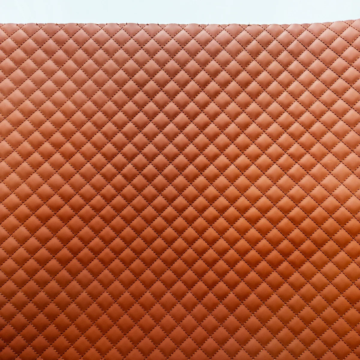 Quilted Vinyl Light Brown - Cinnamon Pre-Quilted Fabric for Bags - Image 2