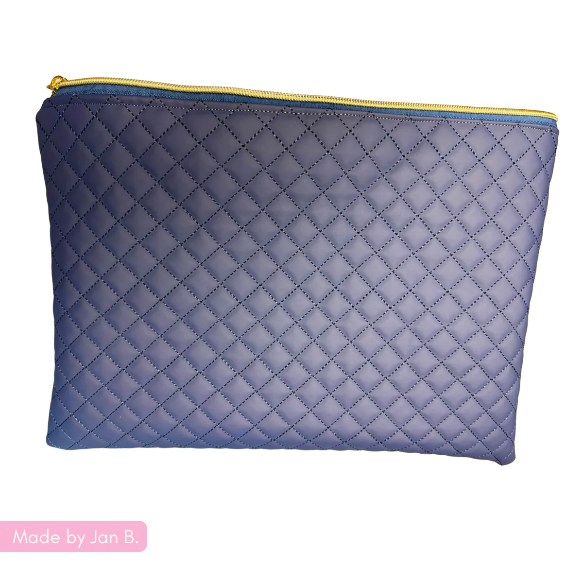 Quilted Vinyl Navy Blue - Image 11