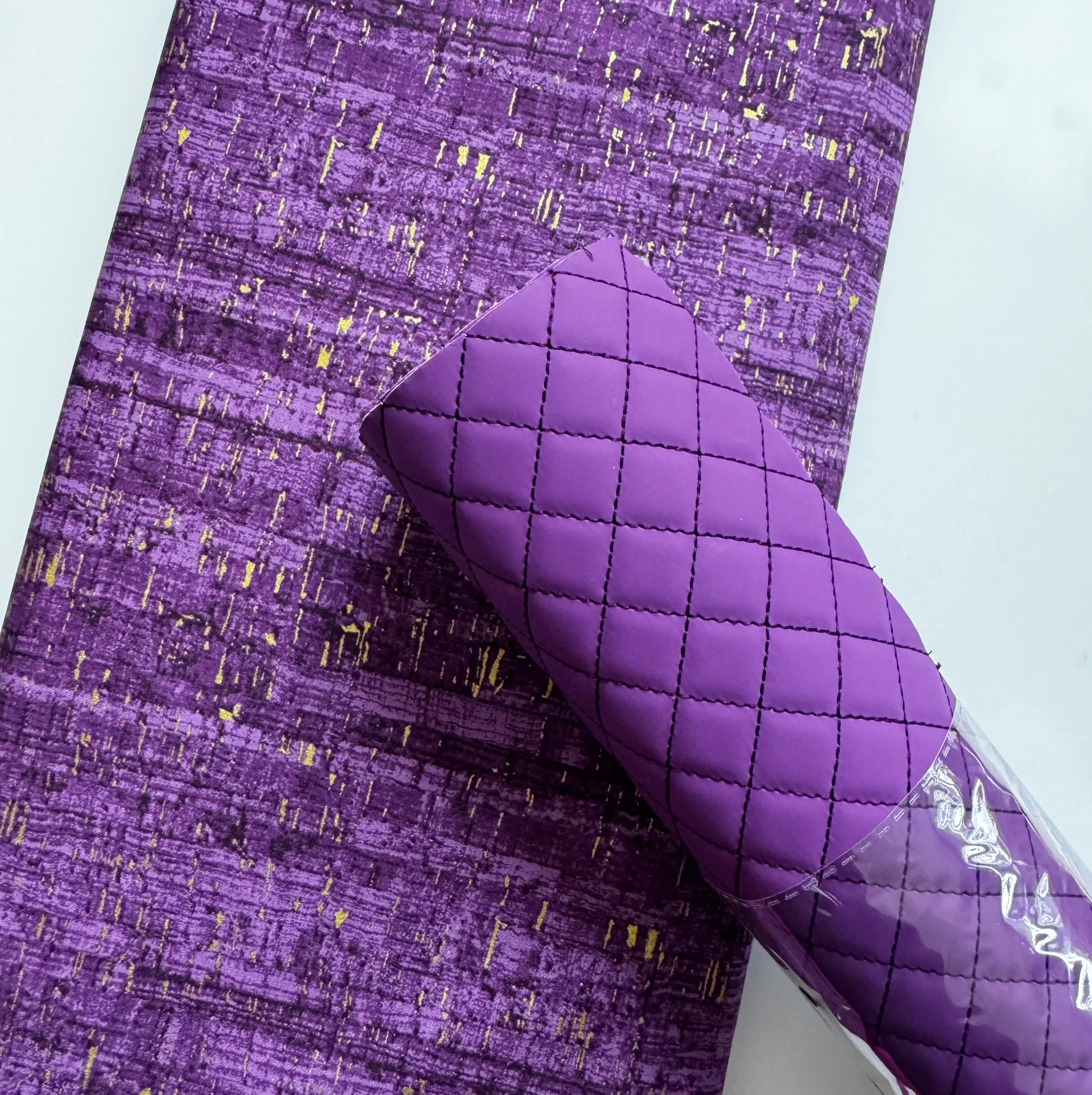 Quilted Vinyl Purple - Image 3