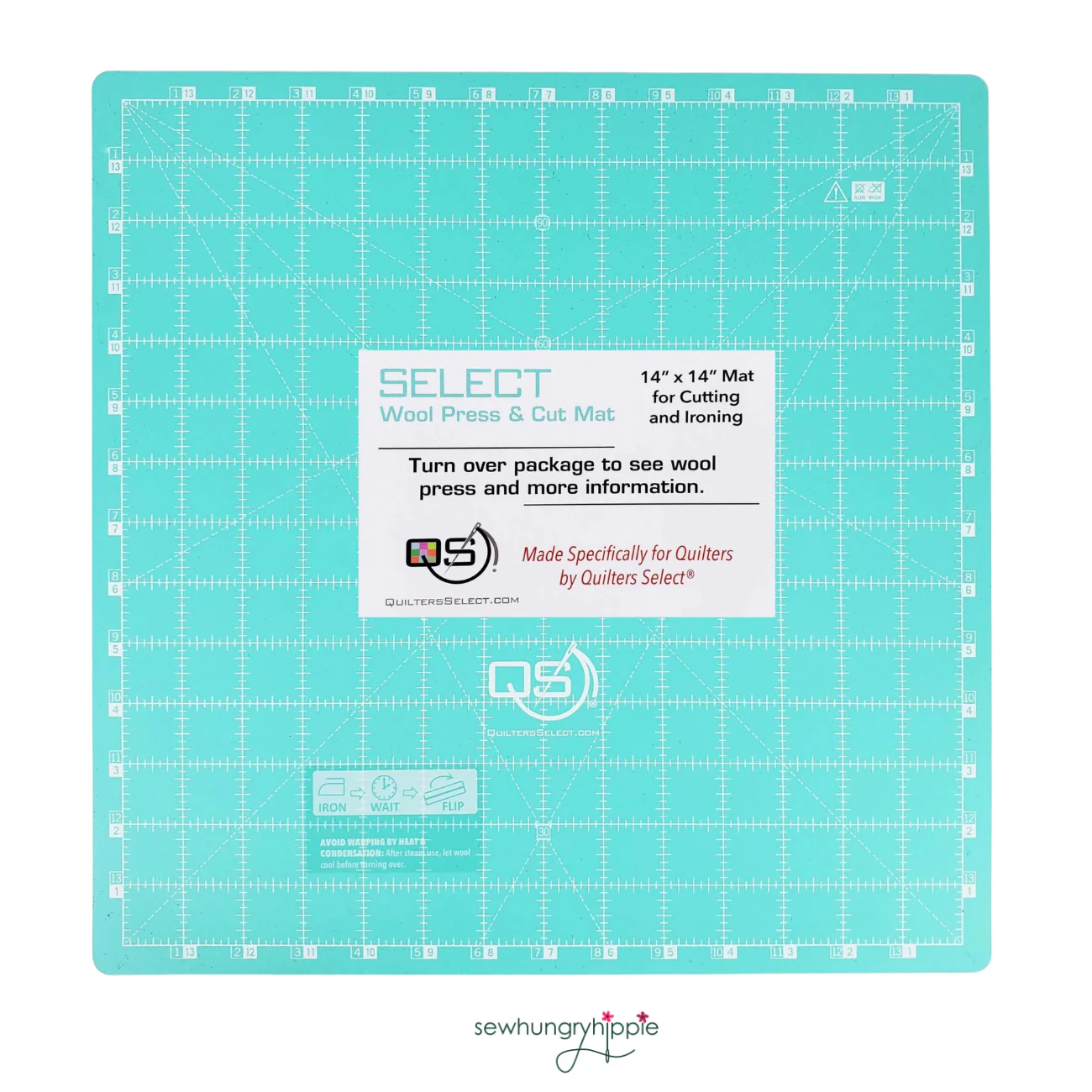 Quilter’s Select 14" x 14" Cutting Mat & Wool Pressing Pad – Dual-Sided Quilting Cutting and Press Mat - Image 3