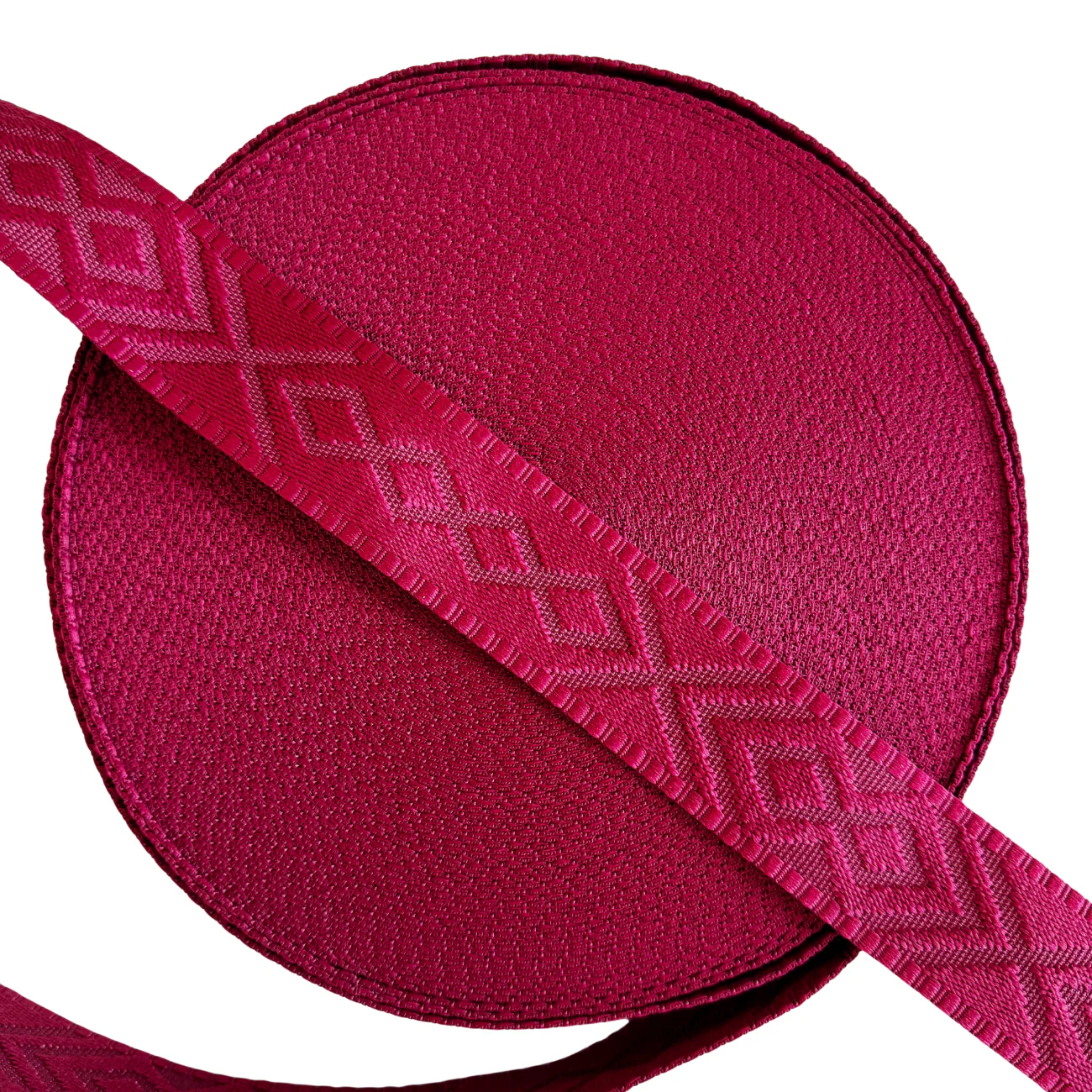 Red Jacquard Webbing 1.5" Width - Image 2