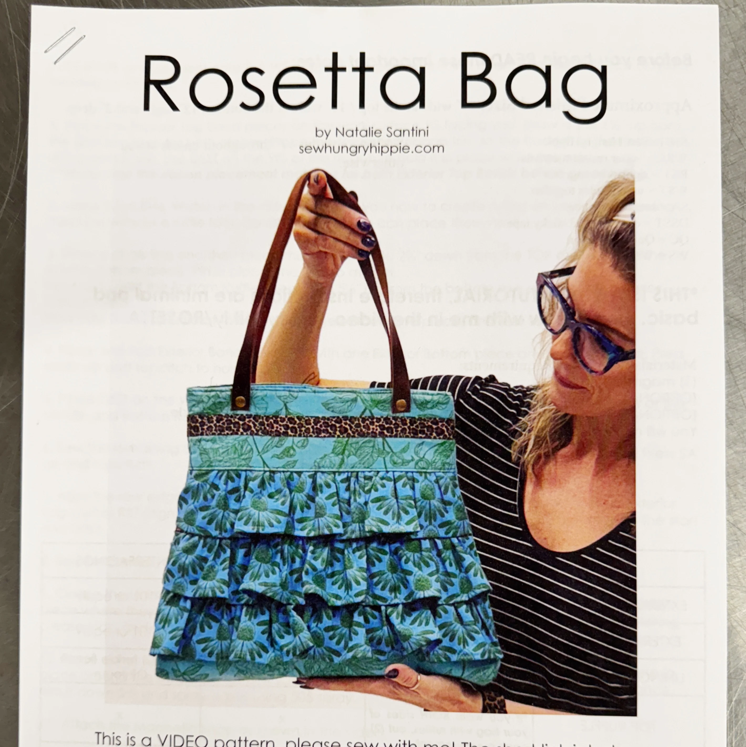 Rosetta Bag PDF and Video sewing pattern - Image 3