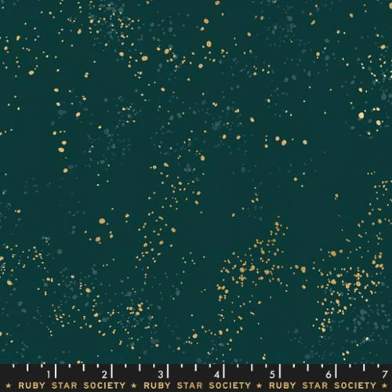 Ruby Star Society Speckled Metallic Pine - 100% cotton fabric