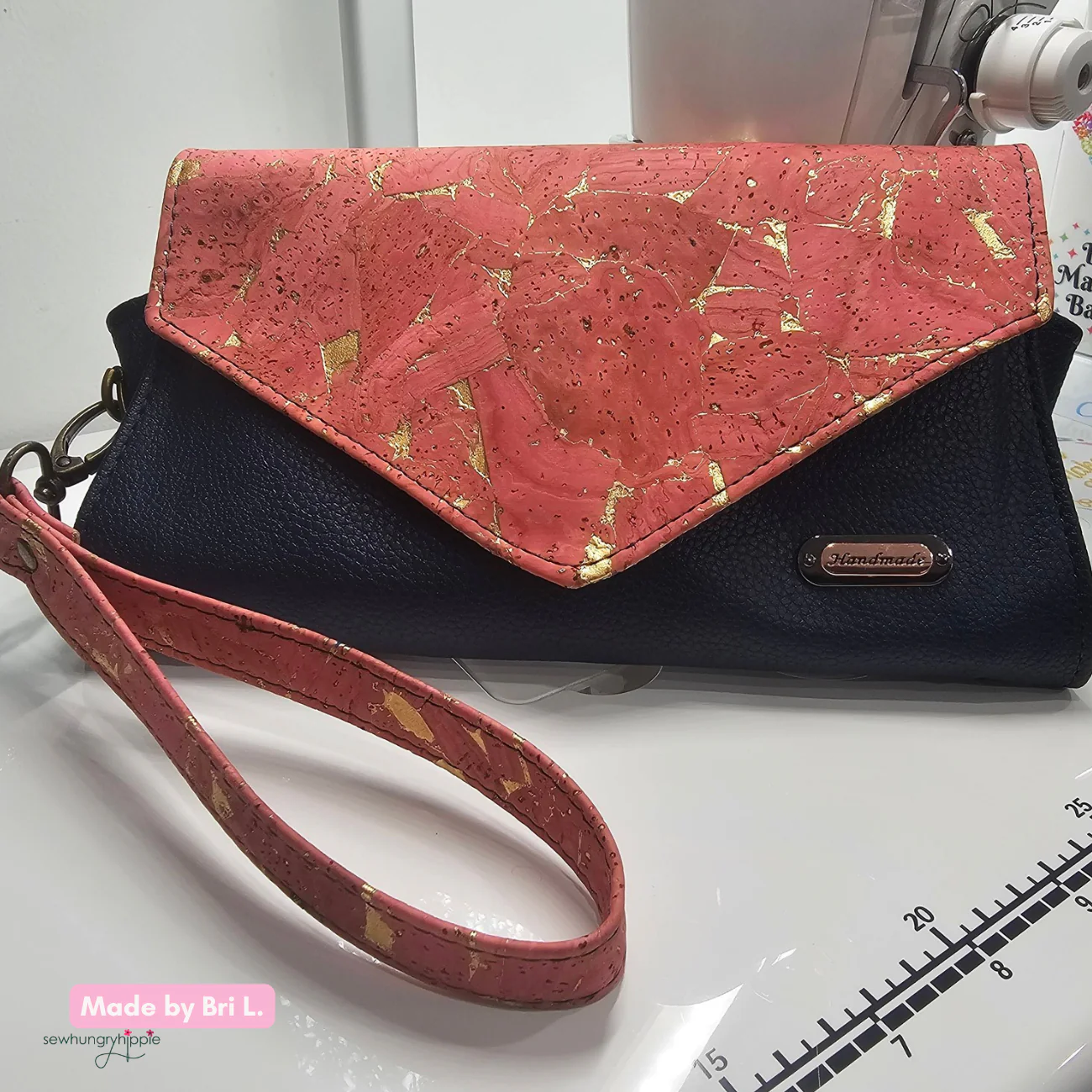 Salmon Cork Roll / Coral / Sewhungryhippie - Image 8