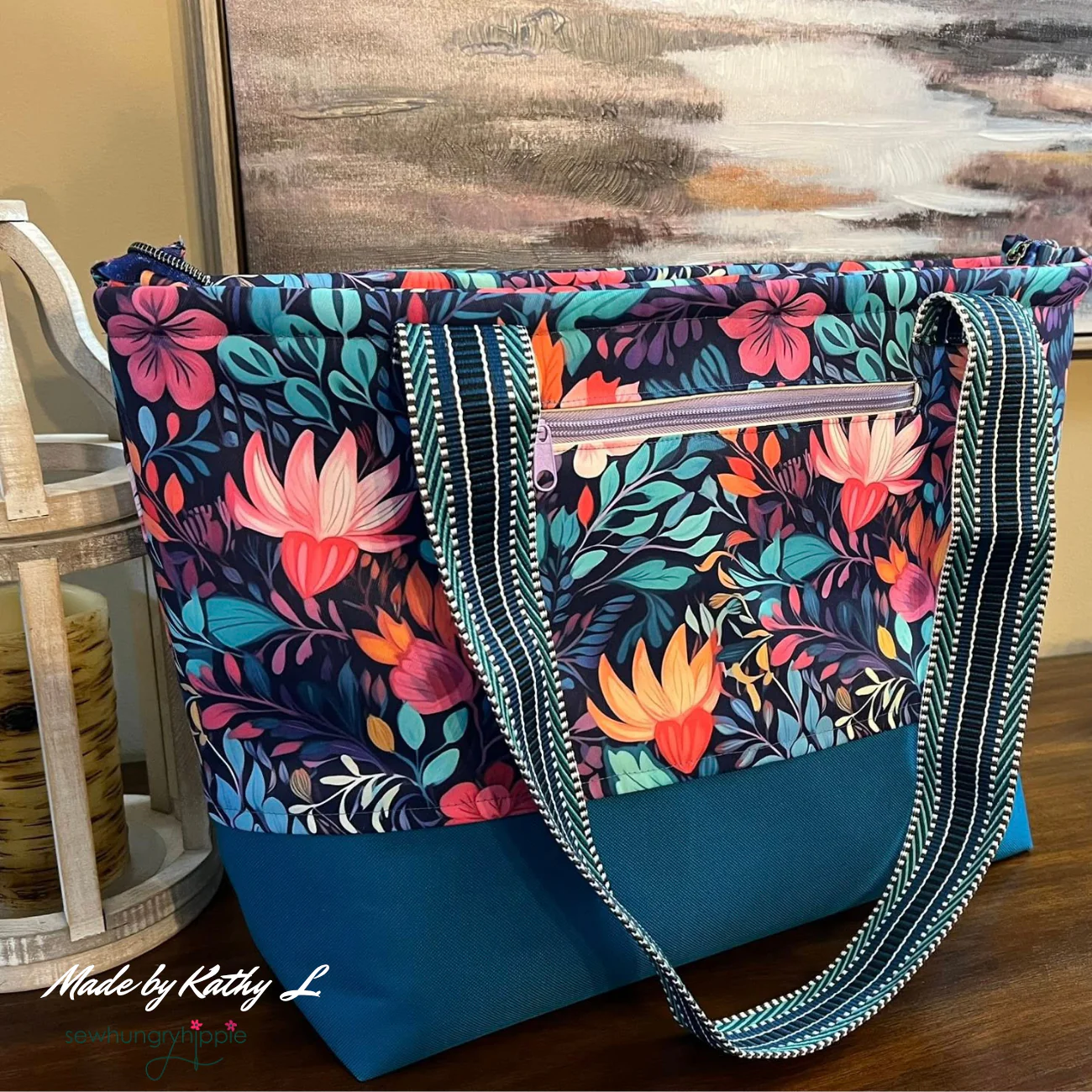 Santorini Tote recessed zipper PDF pattern add-on - Image 5