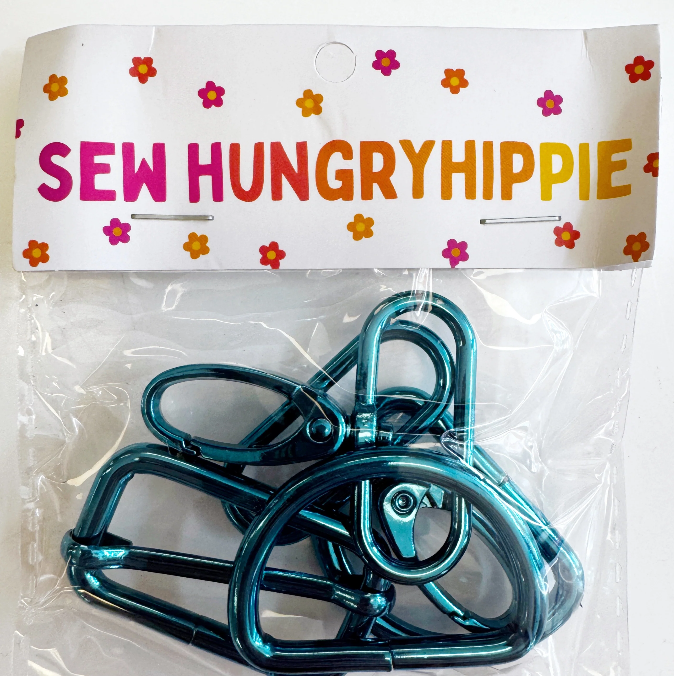 Sew Hungry Hippie 1.5 Inch Hardware Pack – Turquoise - Image 2