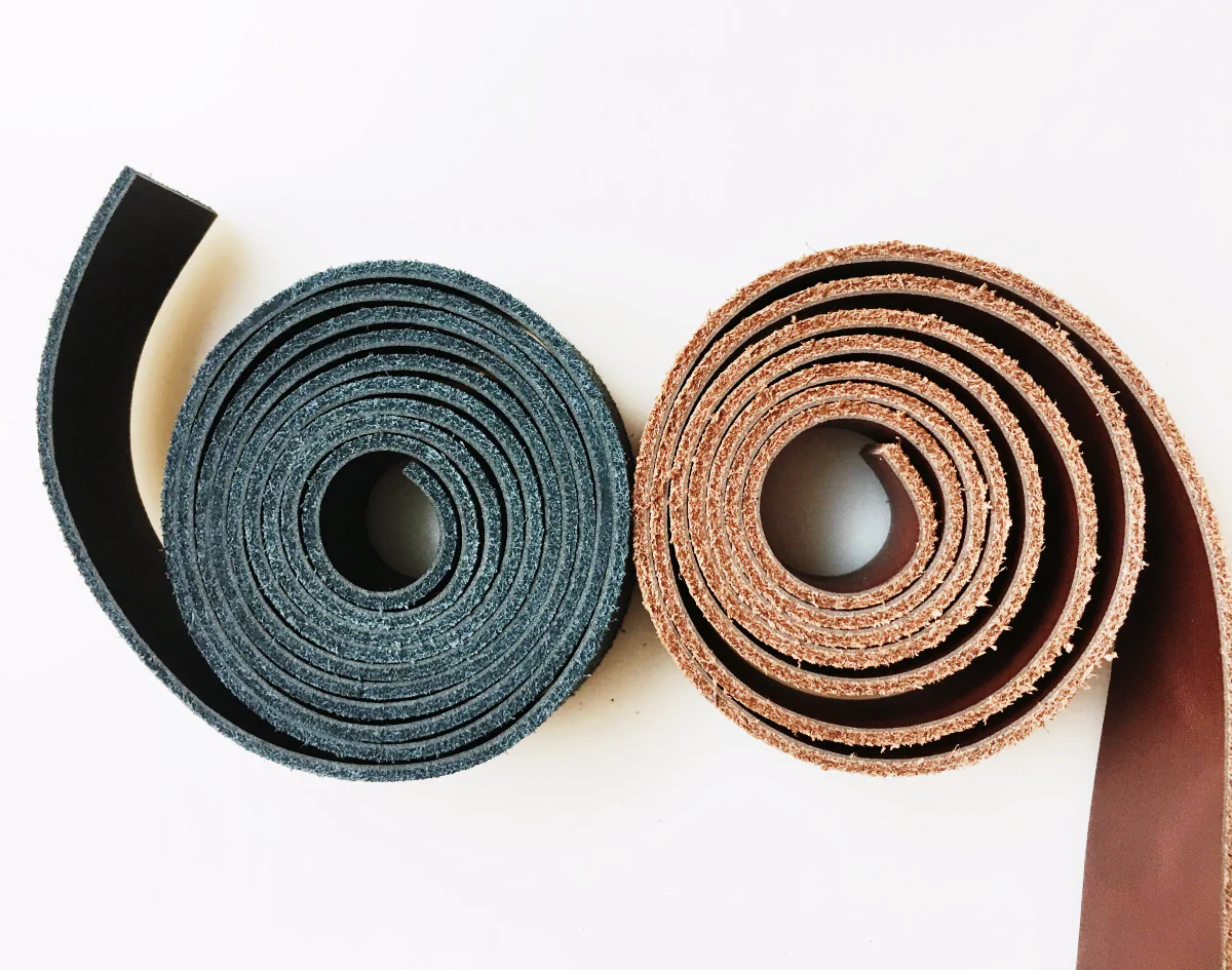 Sewable Dark Brown Leather Bag Strap - 3/4" x 45" Genuine Leather - Image 4