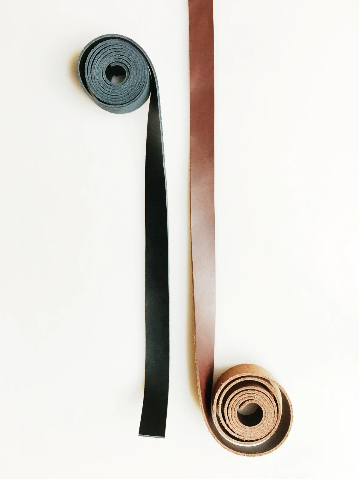 Sewable Dark Brown Leather Bag Strap - 3/4" x 45" Genuine Leather - Image 5