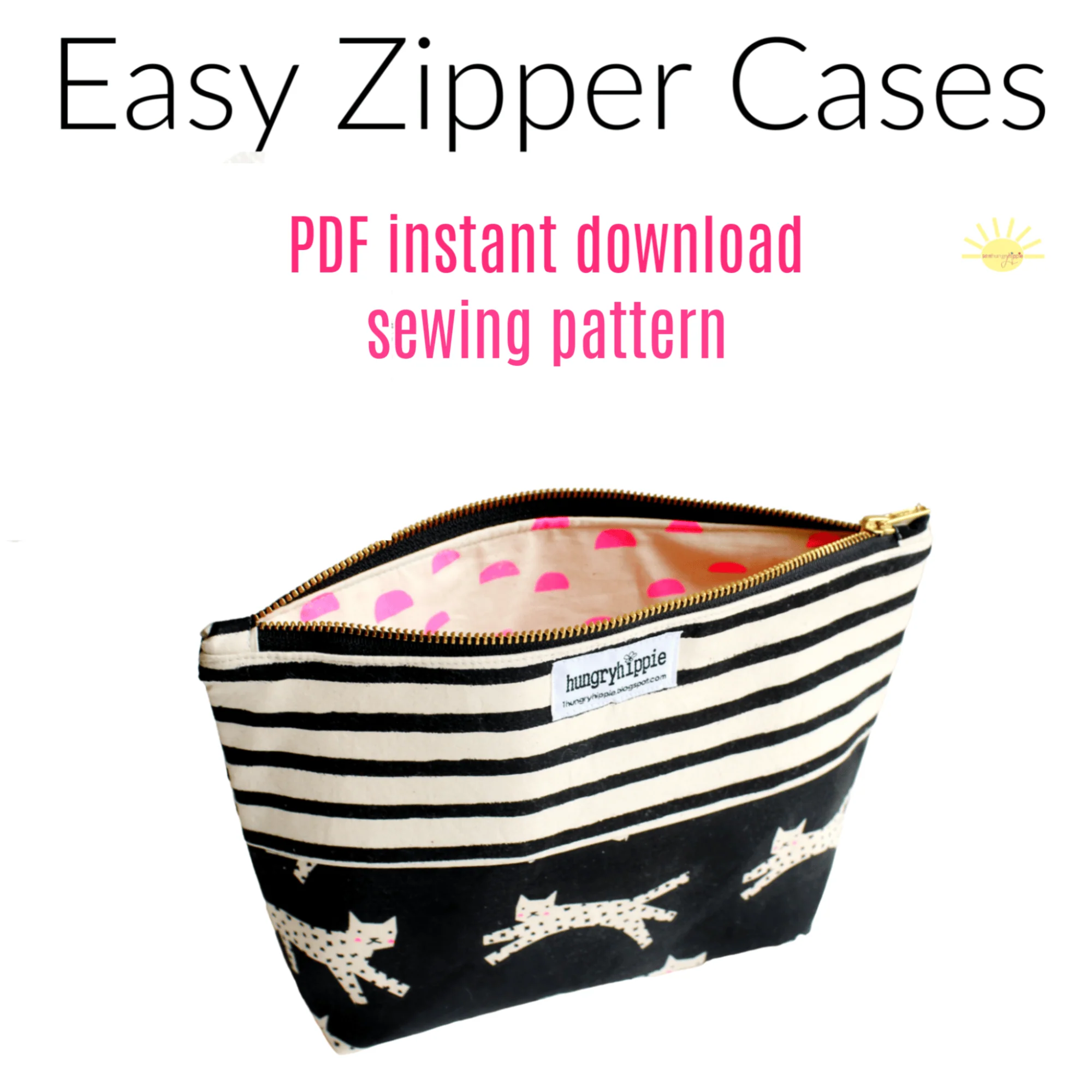Easy Zipper Cases PDF sewing pattern - Image 6