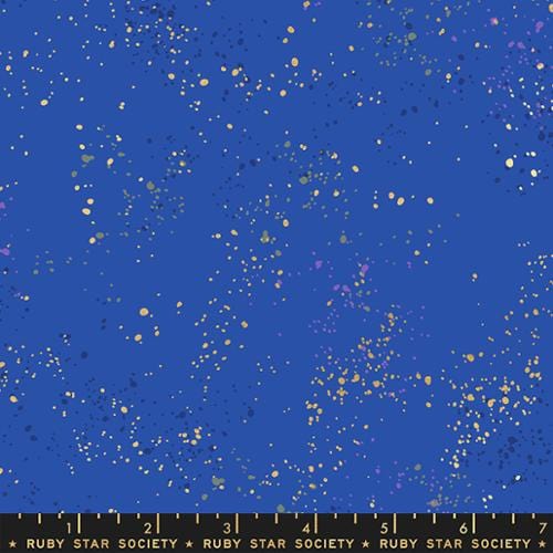 Speckled Metallic Blue Ribbon 1 YARD