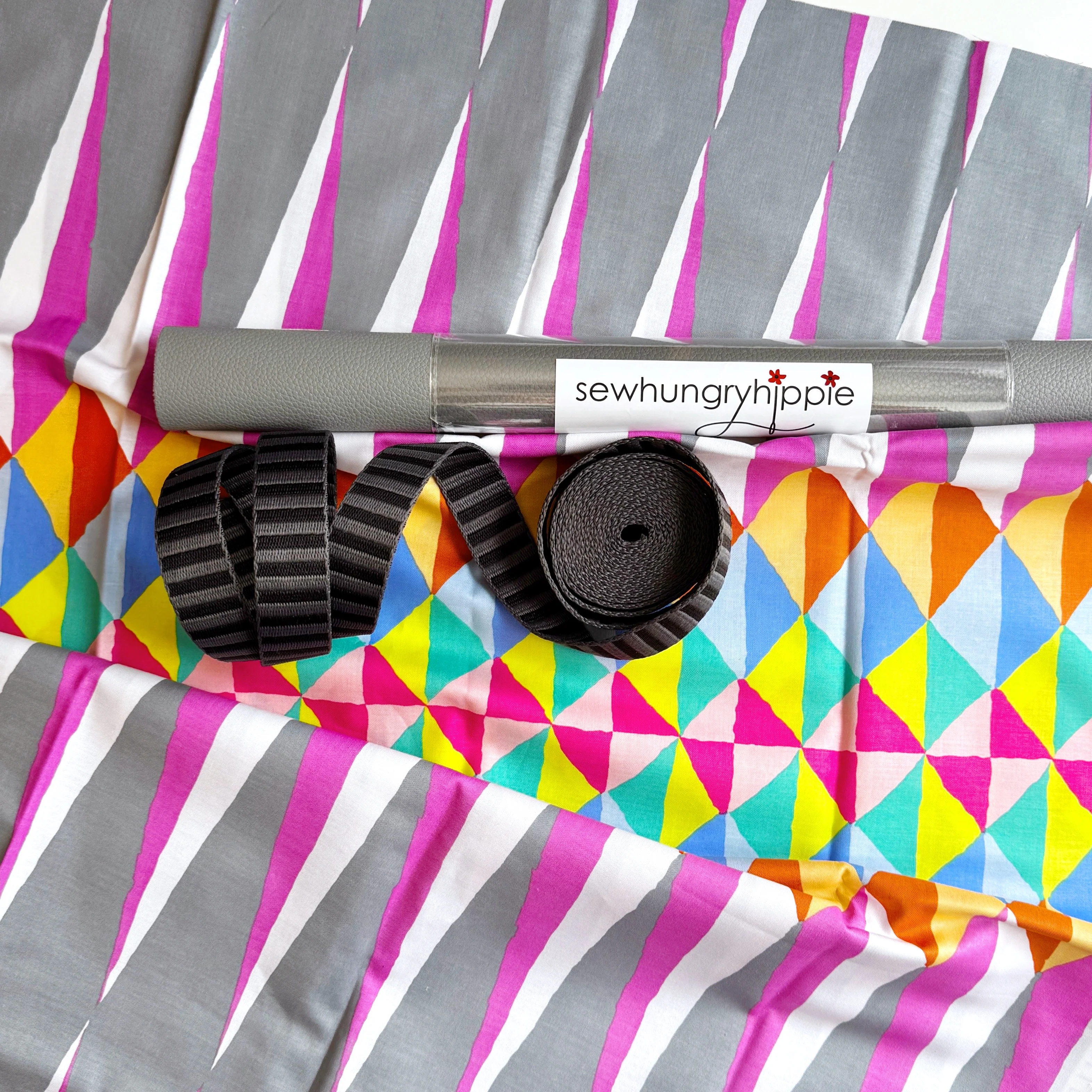 Spike Pastel Bundle – Fabric, Vinyl & Jacquard Webbing | Kaffe Fassett - Image 2