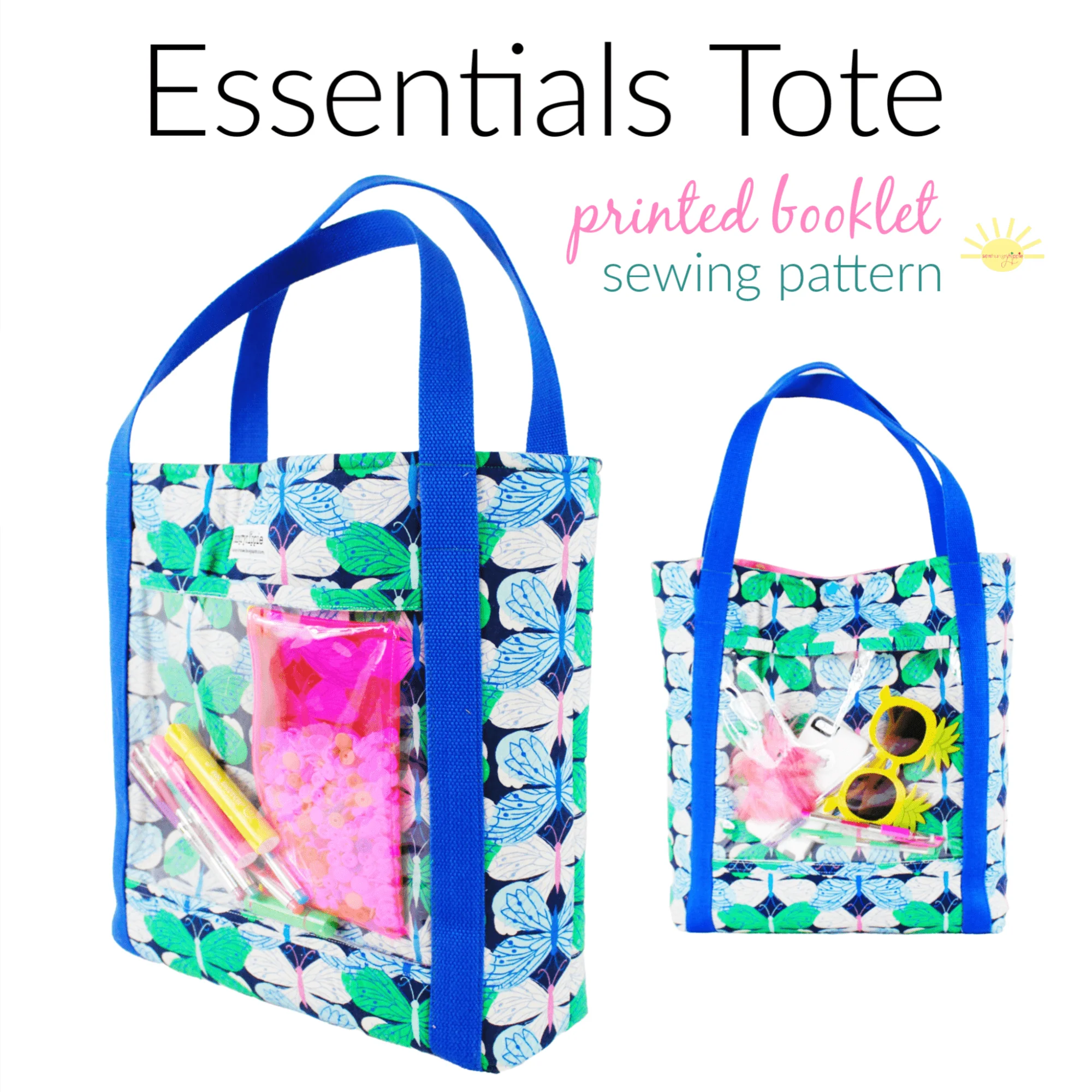 The Essentials Tote bag printed sewing pattern - Image 3