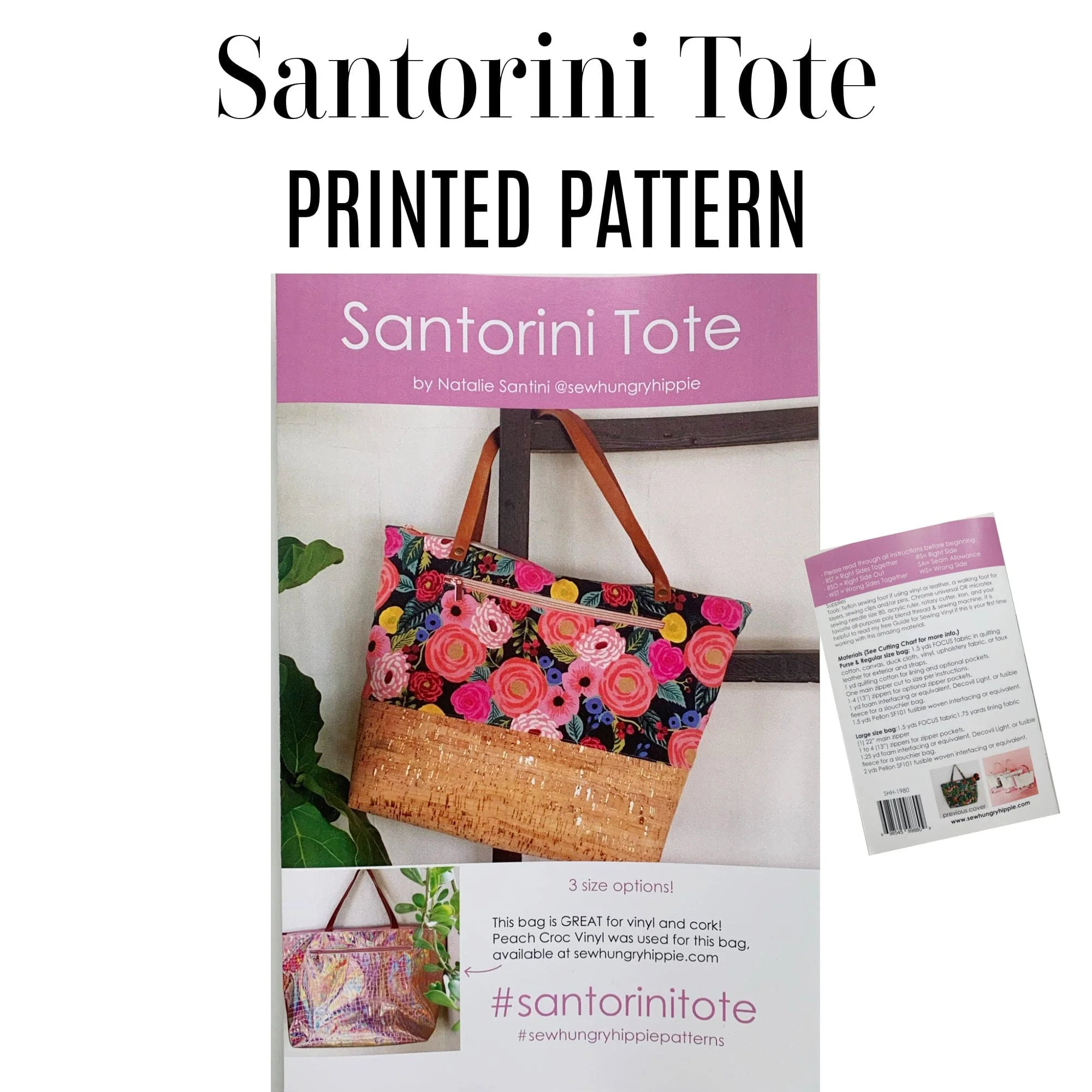 Santorini Tote printed sewing pattern - Image 2