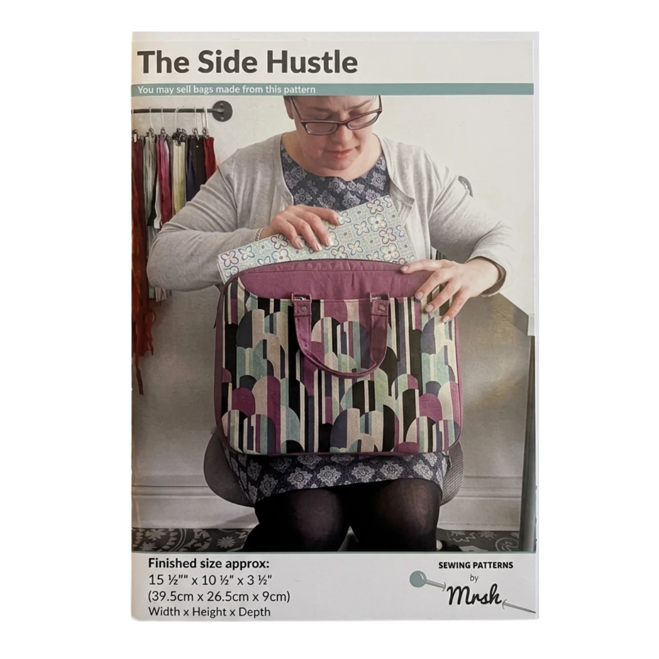 The Side Hustle Bag Sewing Pattern by Mrs H - Printed Paper Pattern - Image 2