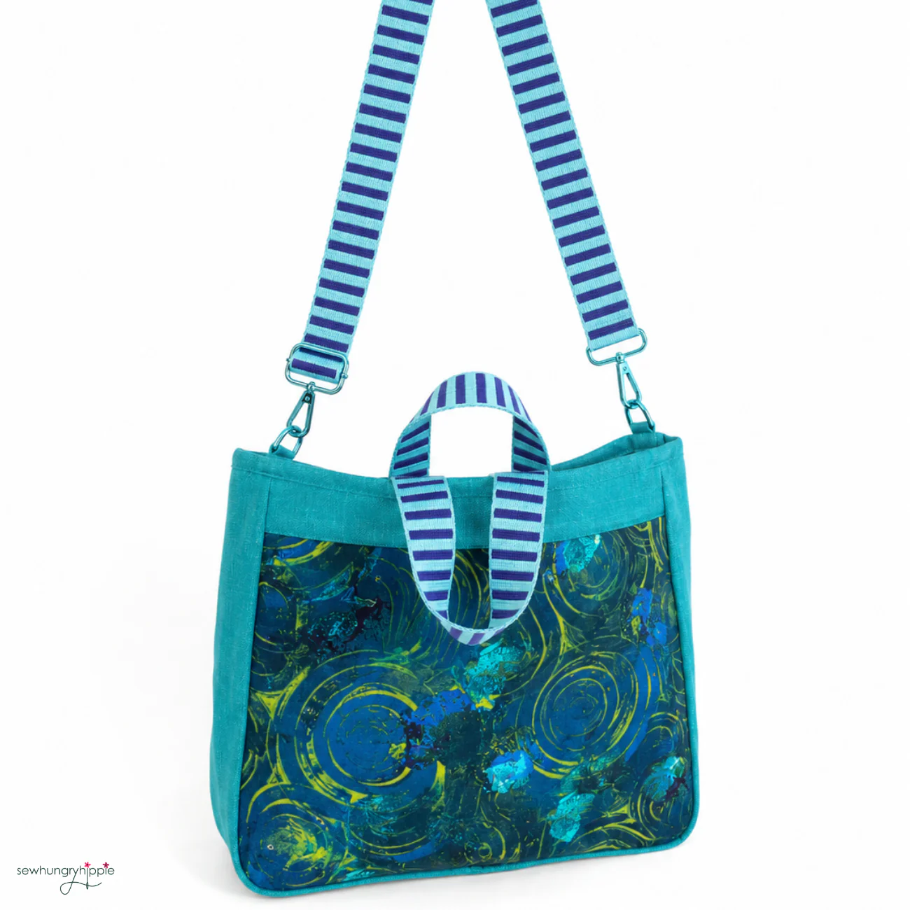 Turquoise & Teal Bundle– 2 Yard Fabric & Matching Hardware Kit - Image 3