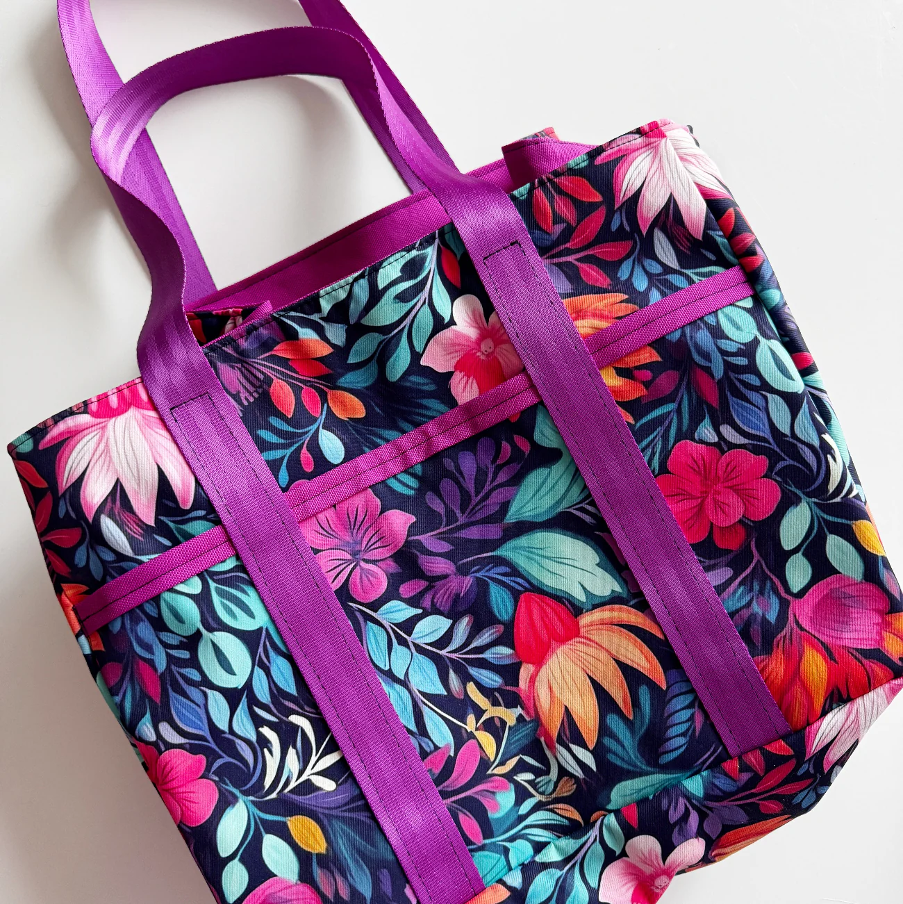 Radiant Bloom Twill Bonded Nylon Fabric 36" x 58" | Sew Hungry Hippie Exclusive - Image 3