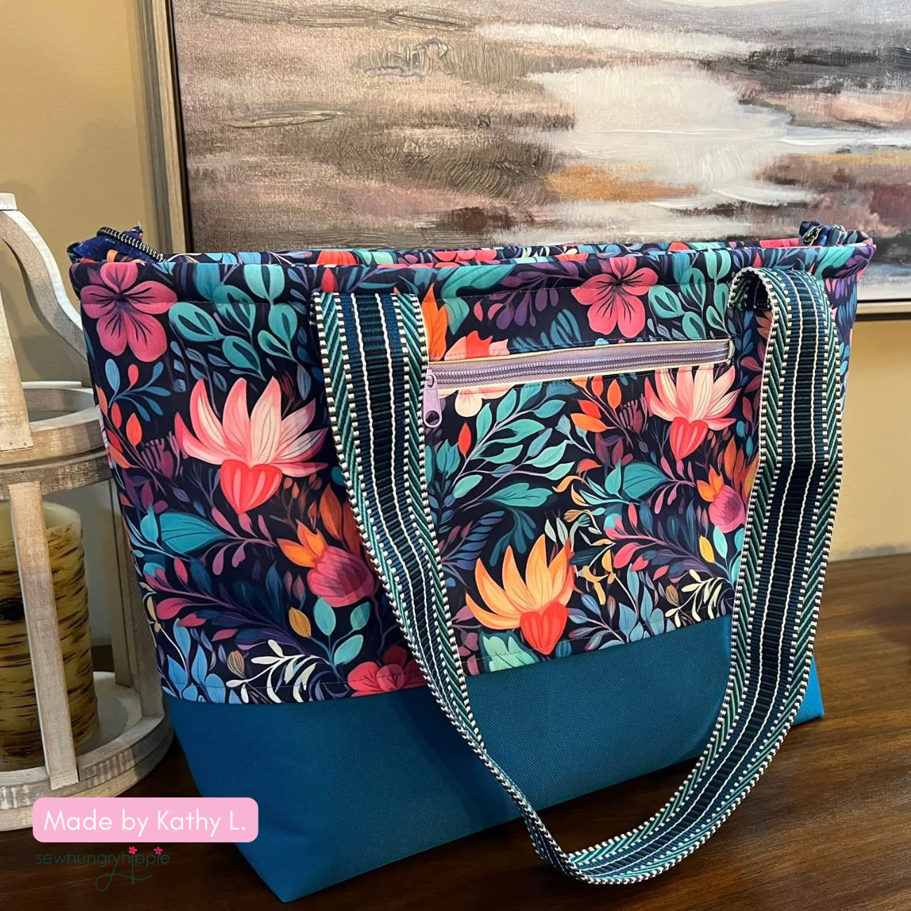 Radiant Bloom Twill Bonded Nylon Fabric 36" x 58" | Sew Hungry Hippie Exclusive - Image 4