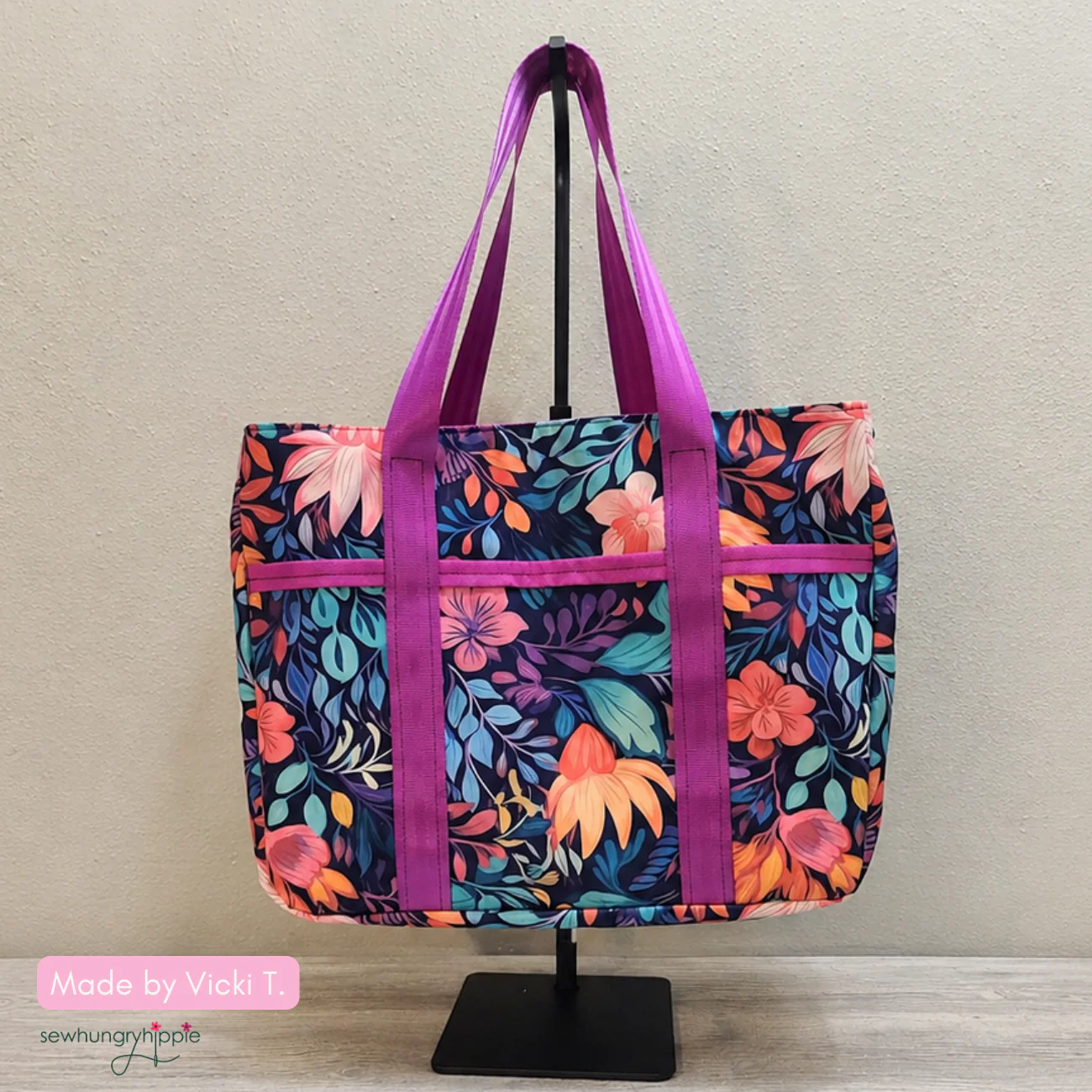 Radiant Bloom Twill Bonded Nylon Fabric 36" x 58" | Sew Hungry Hippie Exclusive - Image 5