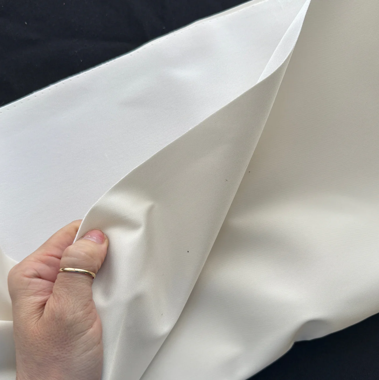 Bonded Nylon Twill 36" x 58" – Natural | SewHungryHippie - Image 2
