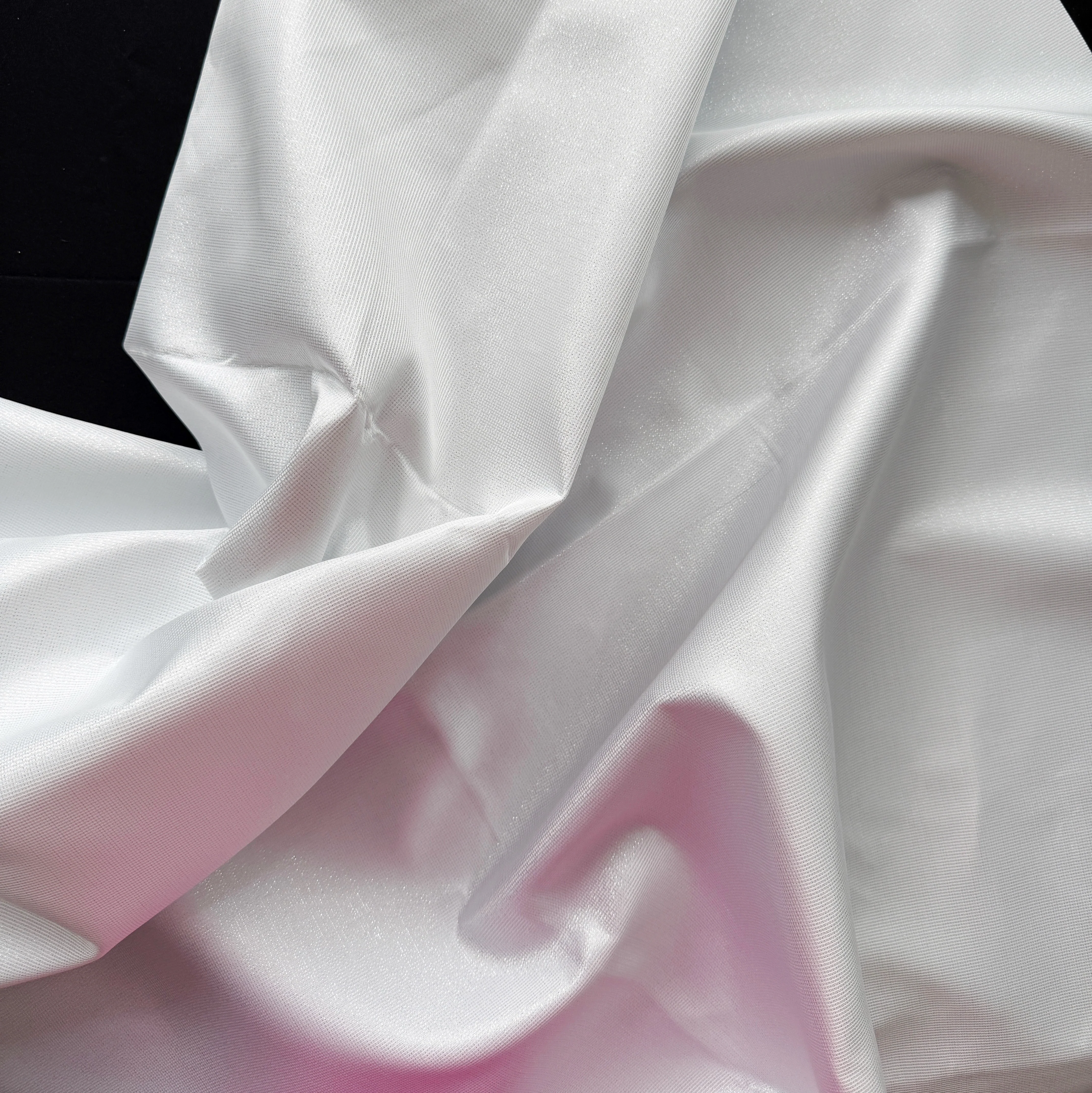 White Shimmer Fabric – Large Precut 36" × 58"